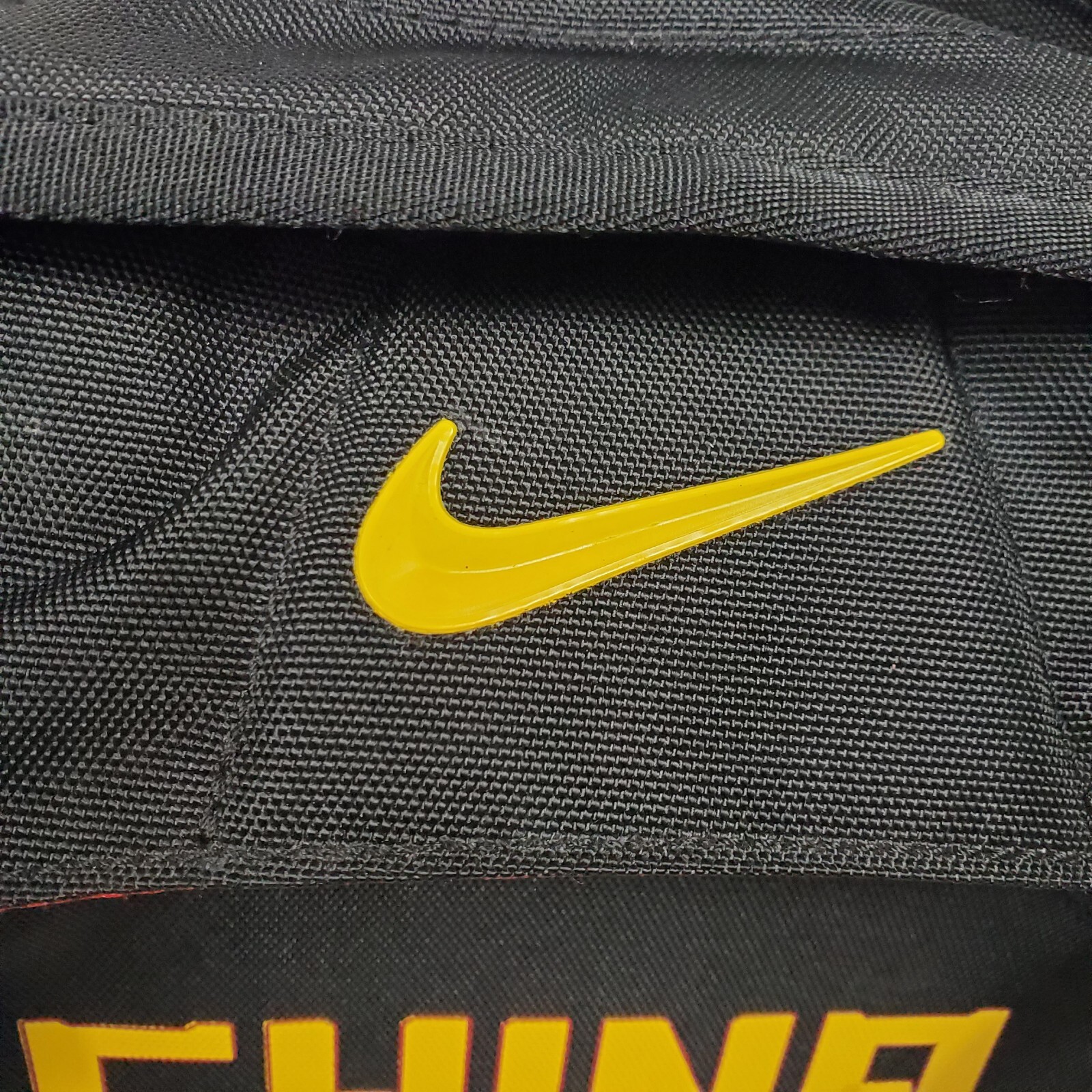 Nike Olympic Sample Backpack Black Yellow Large “CHINA” Multipocket Y2K Vintage