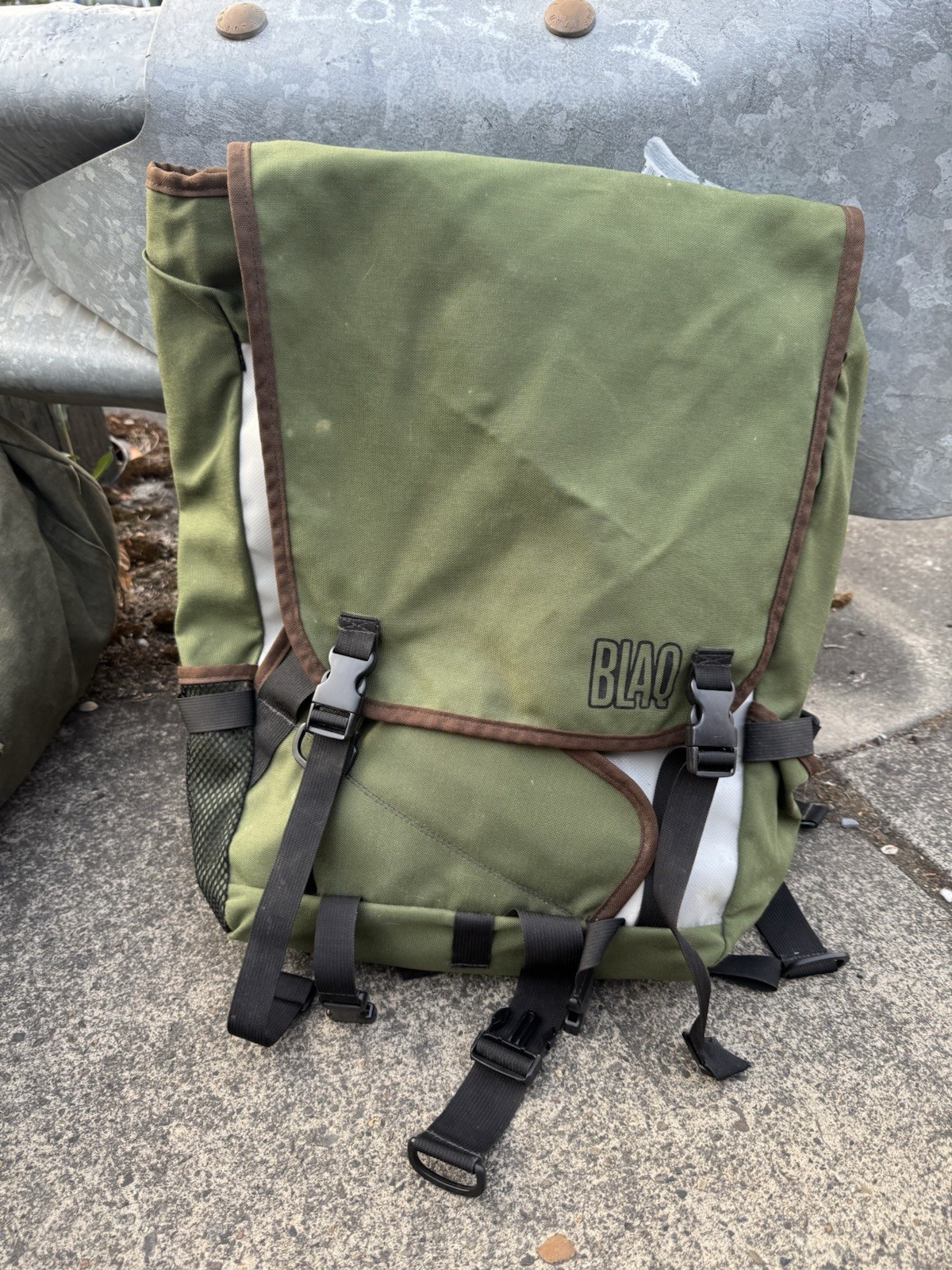 Blaq Pak Rolltop Messenger Backpack Bag – Large – HANDMADE Portland PNW