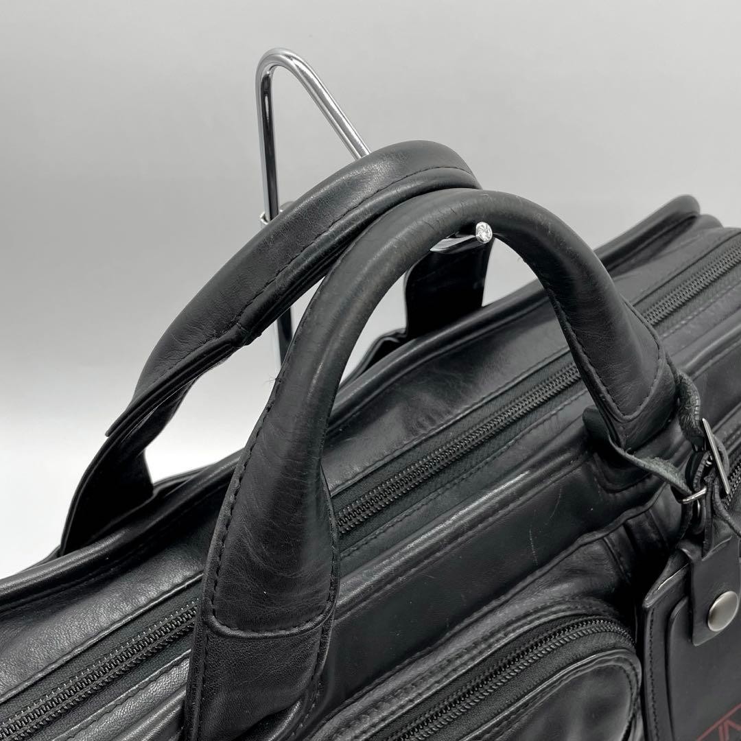 TUMI Black Napa Leather 2Way Business Bag 31cm