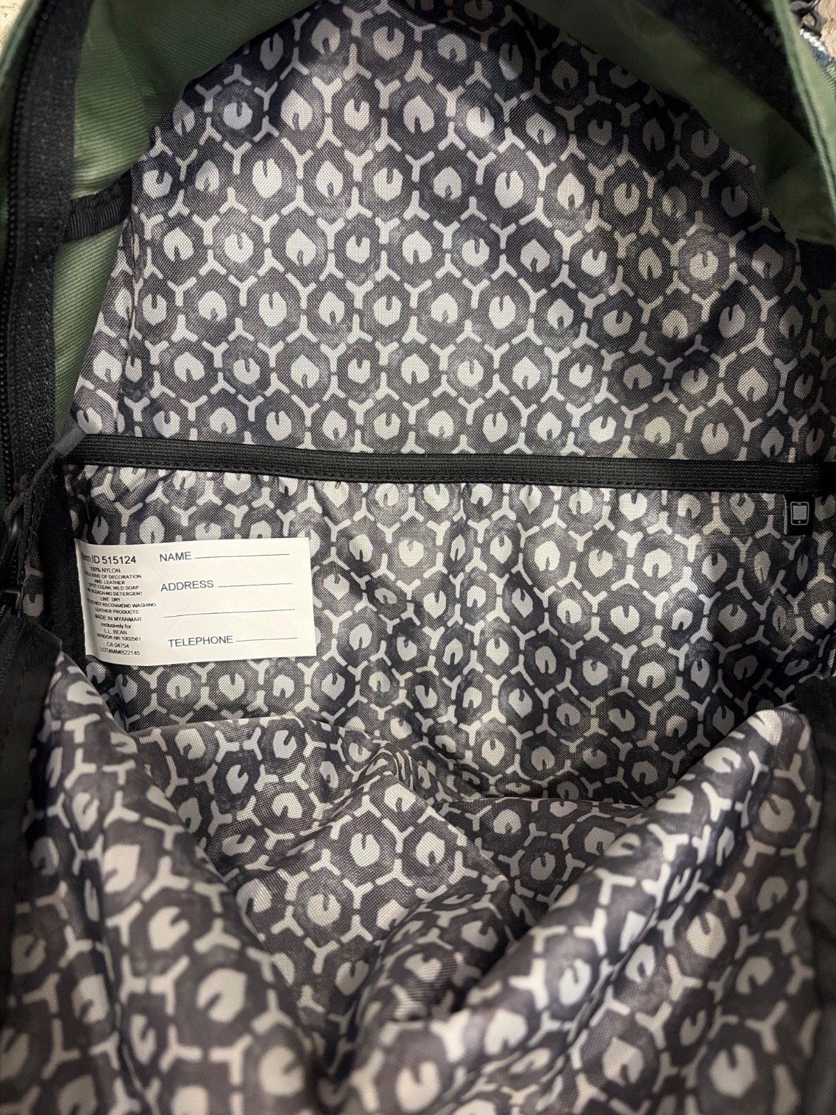 LL BEAN 14L BOUNDLESS BACKPACK THYME GREEN HTF