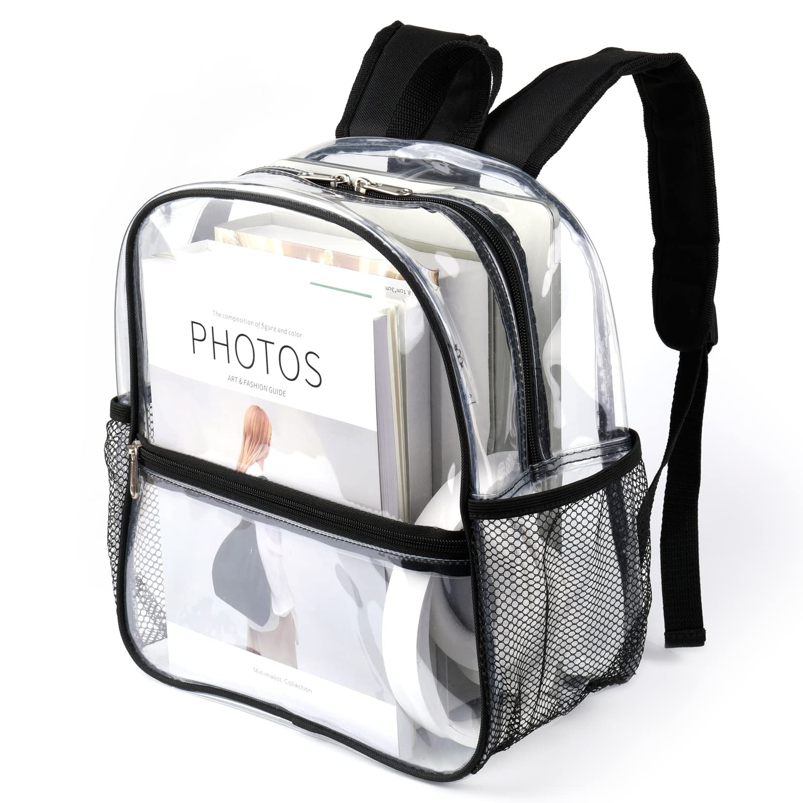 Stadium Approved Clear Backpack 12x6x12 Mini Clear Bag for Stadium Events, S…