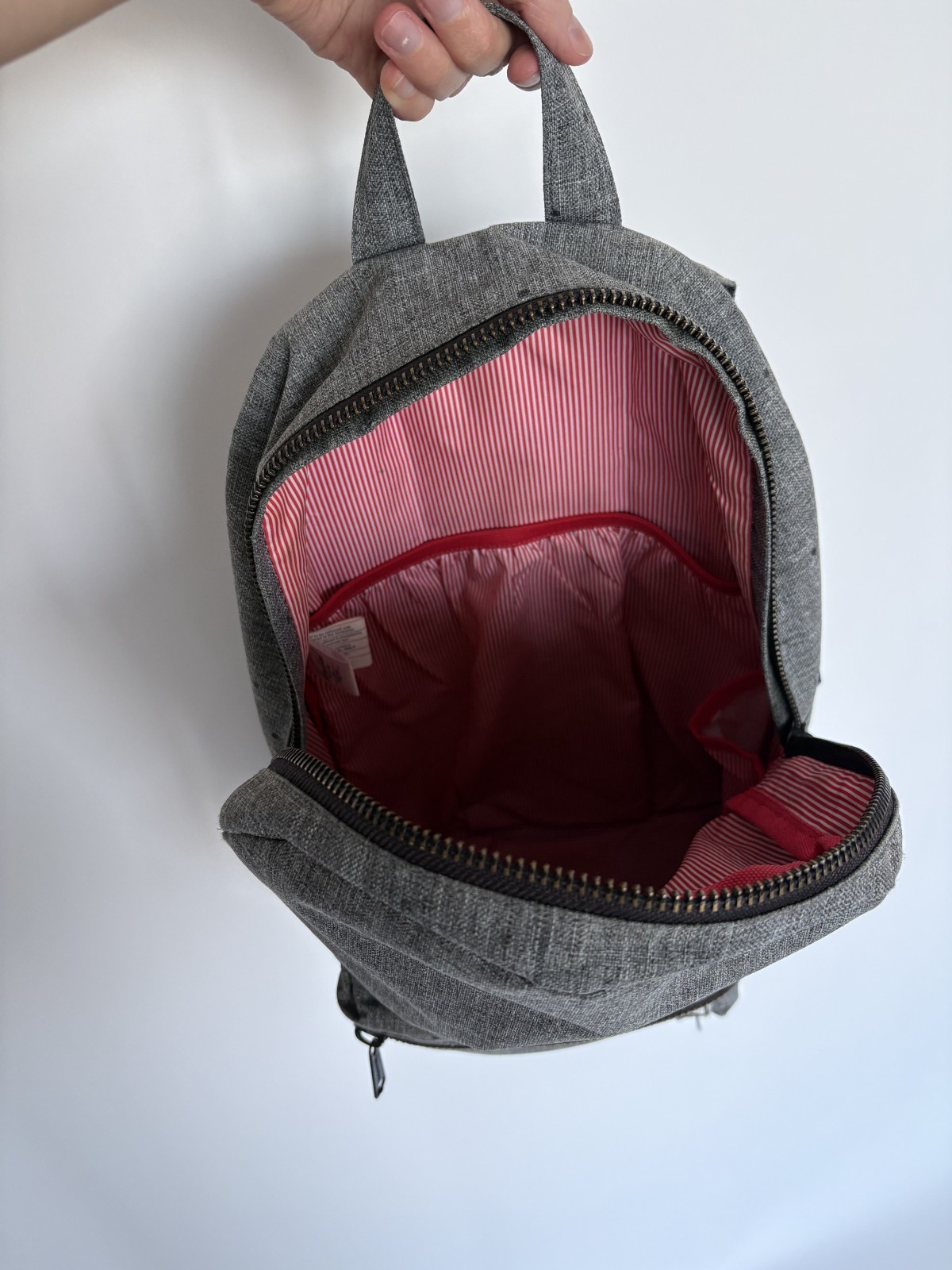 Herschel Supply Co Gray Backpack Polka Dot Red Lining Classic Daypack