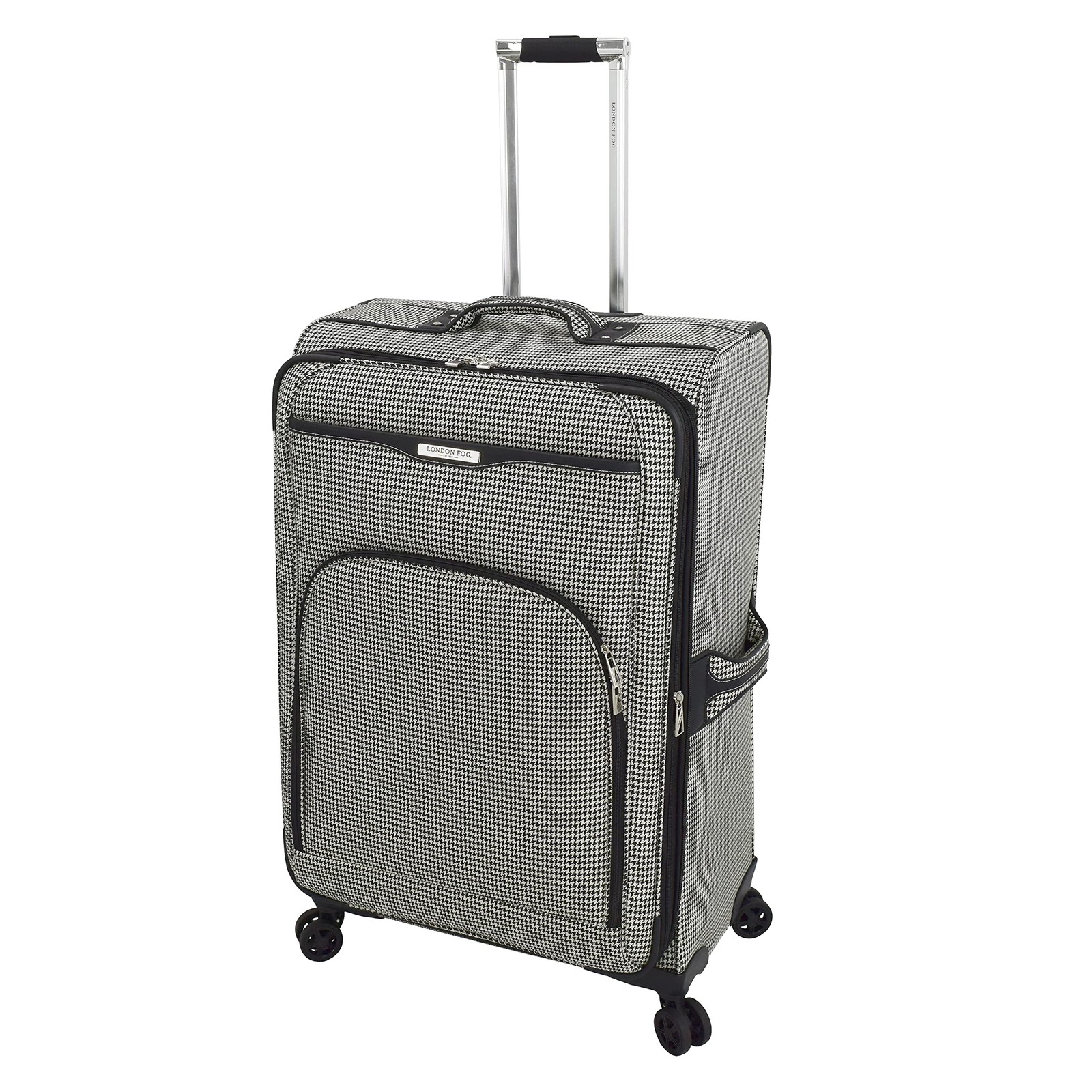London Fog Oxford III 29″ Expandable Spinner Black-White Houndstooth U2