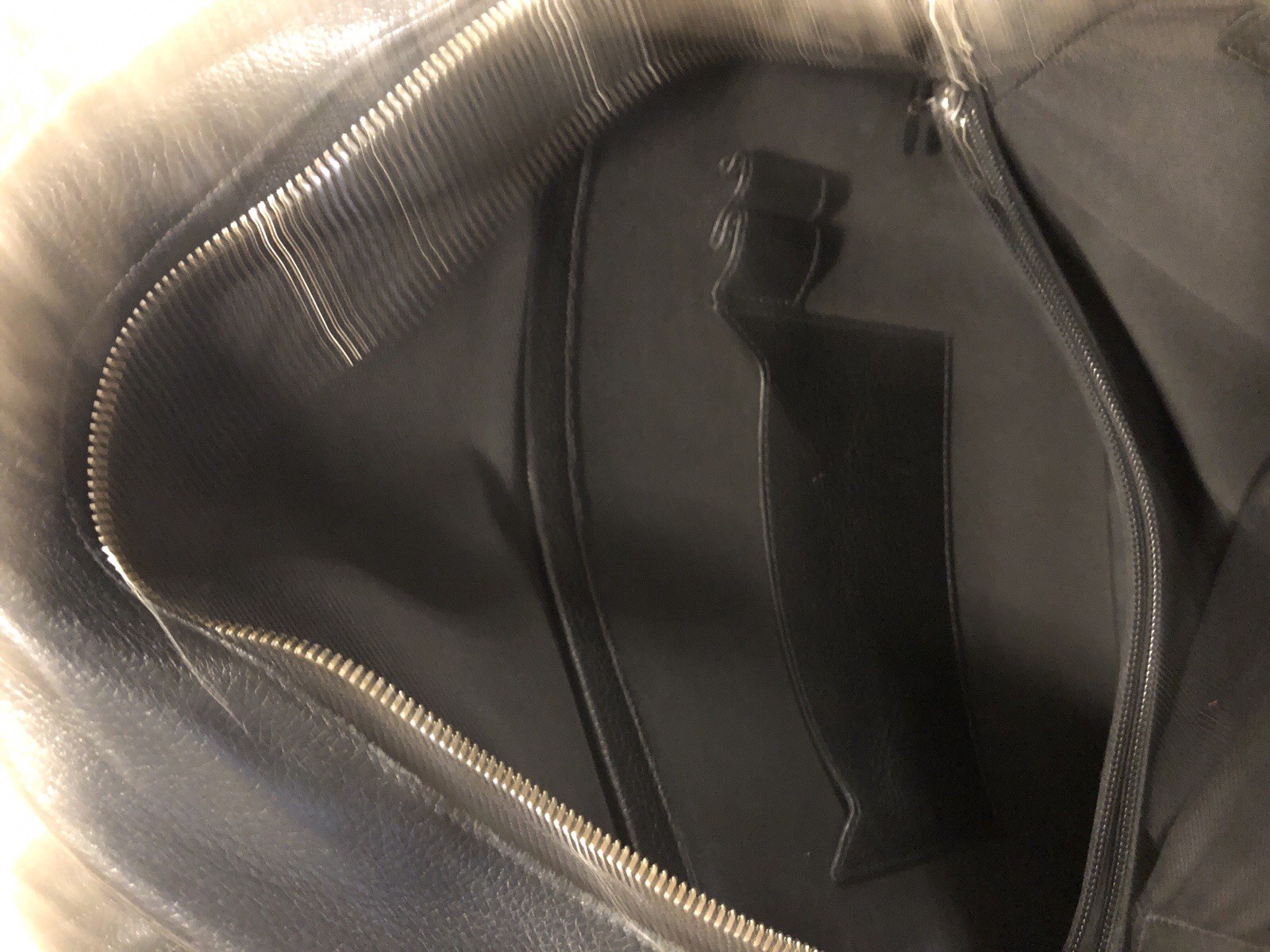 Montblanc Leather Rucksack Backpack app 30x40x17 cm Black Used meisterstruck