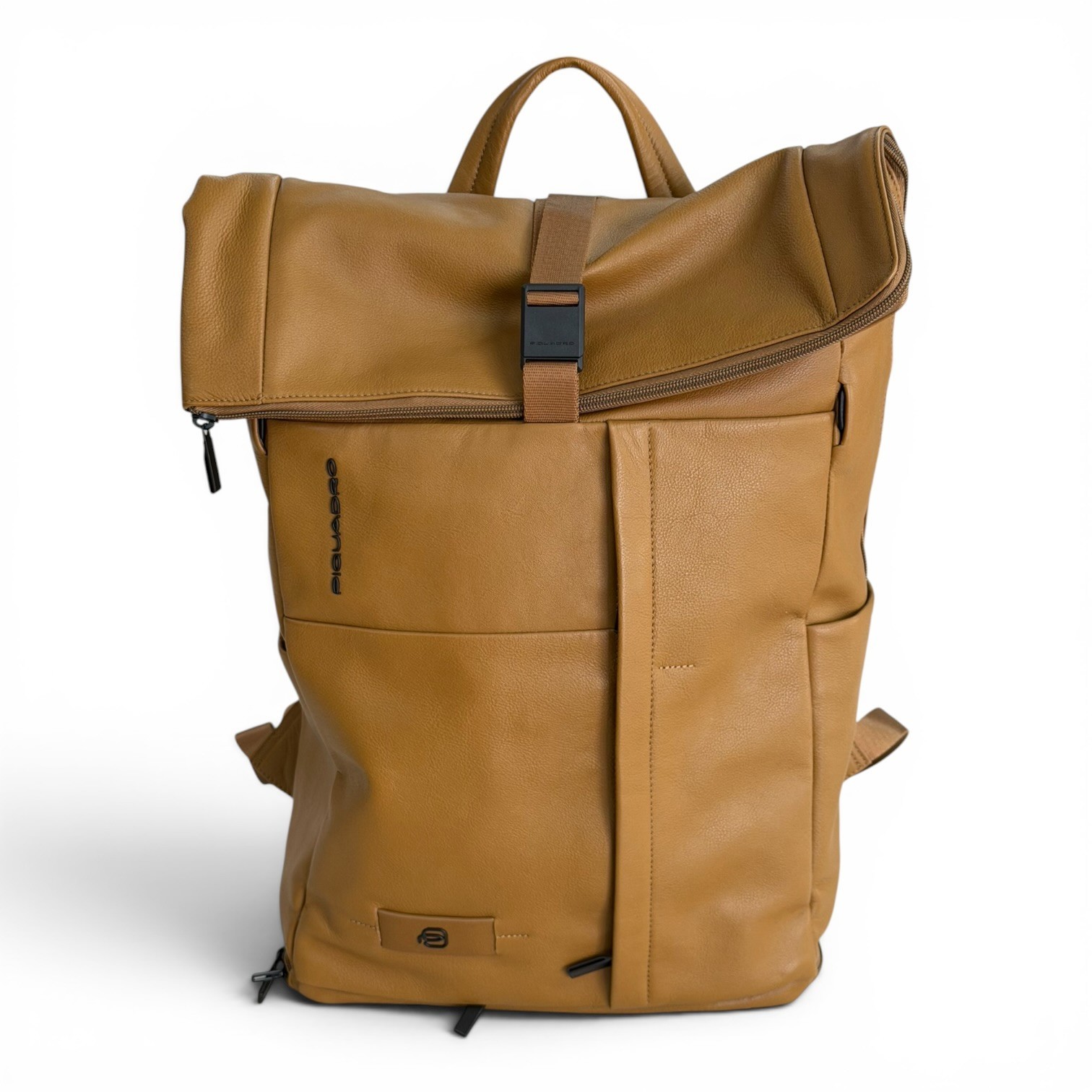PIQUADRO men’s backpack leather backpack with computer made in Italy notebook