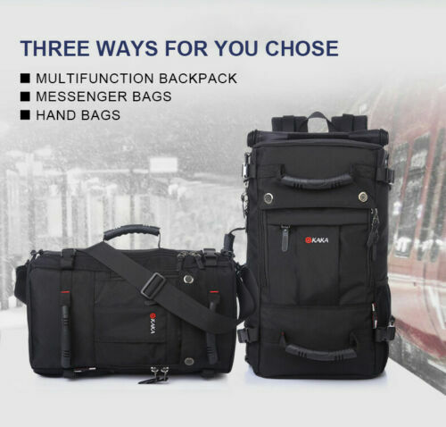 40L Large Capacity Men Shoulder Backpack Polyester Travel Messager Luggage Bag