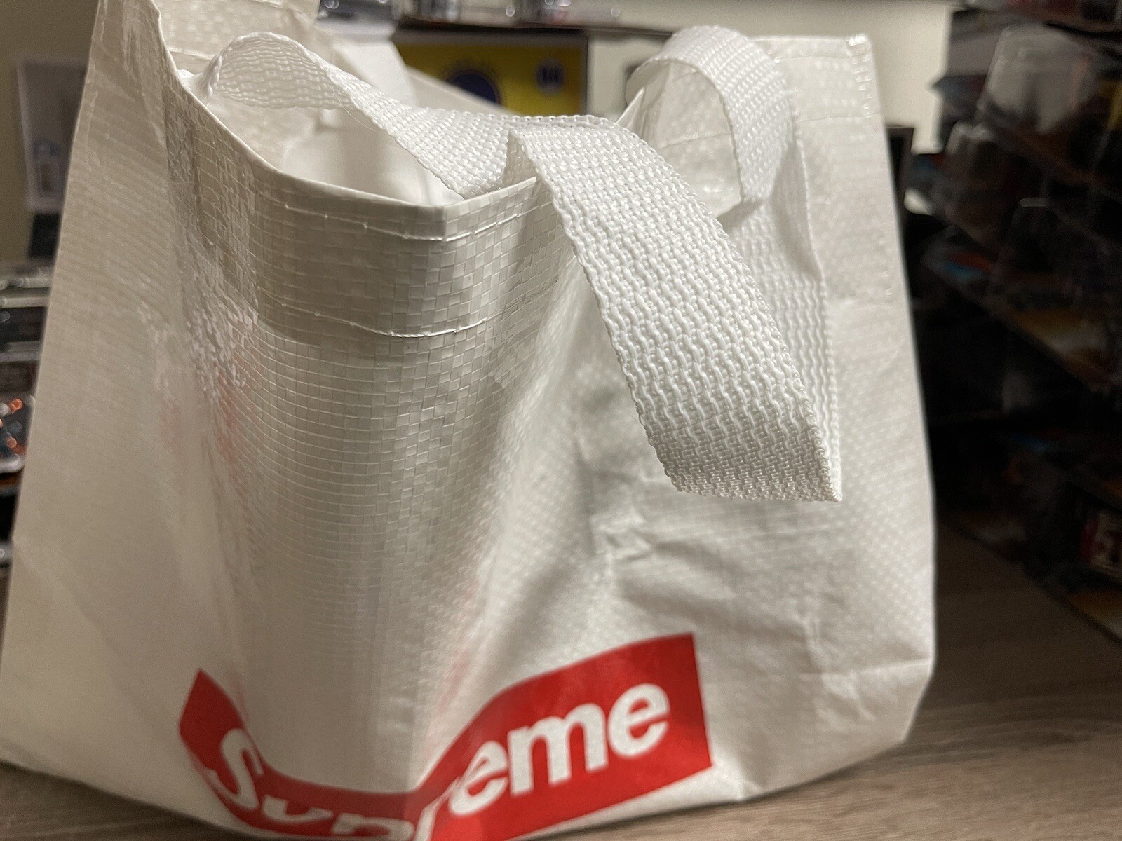 Supreme Polypropylene Tote/Shopping Bag & 2 Skateboard/Bumper Sticker Lot of 3