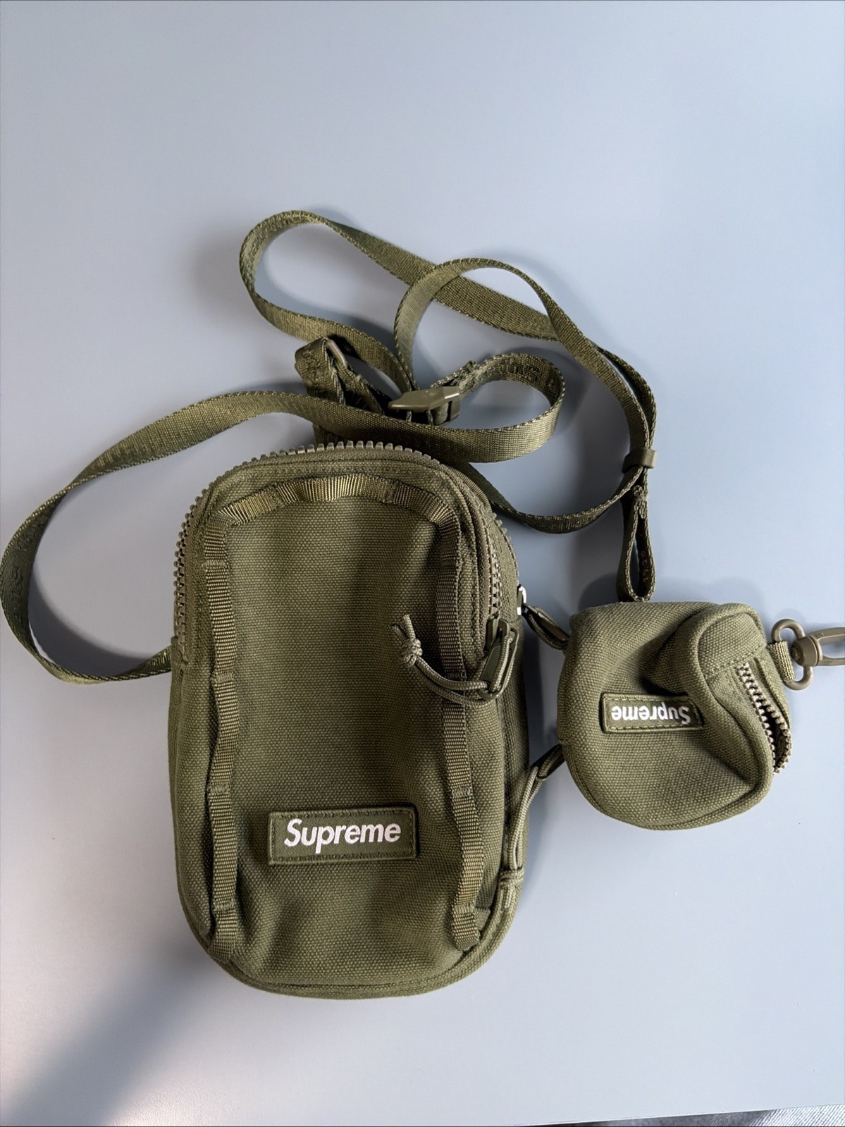 Supreme Camera Bag + Mini Pouch Olive Green Used Once