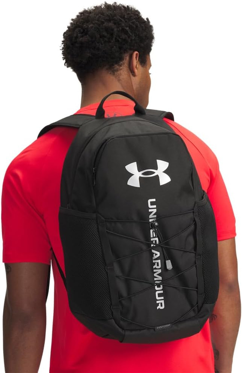 Unisex Hustle Sport 6.0 Backpack in Black/Metallic Silver, One Size Fits Most