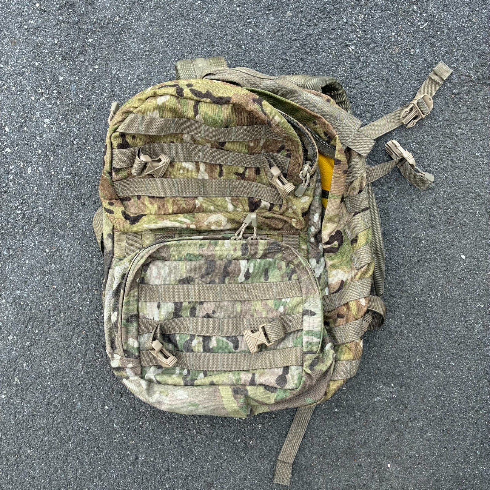 Spec-Ops Brand T.H.E. Pack Tactical Backpack Multicam OCP Yellow Lining USA