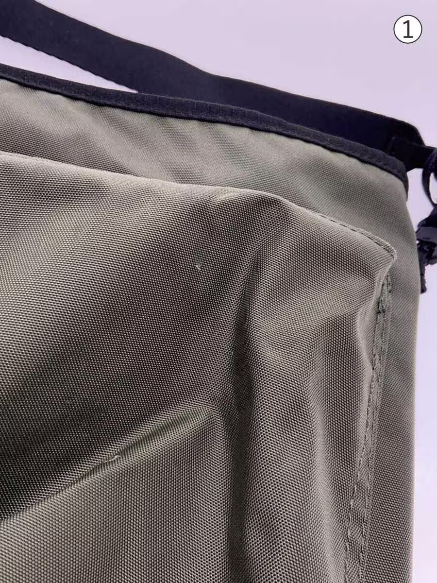 F CE Shoulder Bag, Nylon, Khaki, Solid Color, Lightweight Courier Shoulder Bag