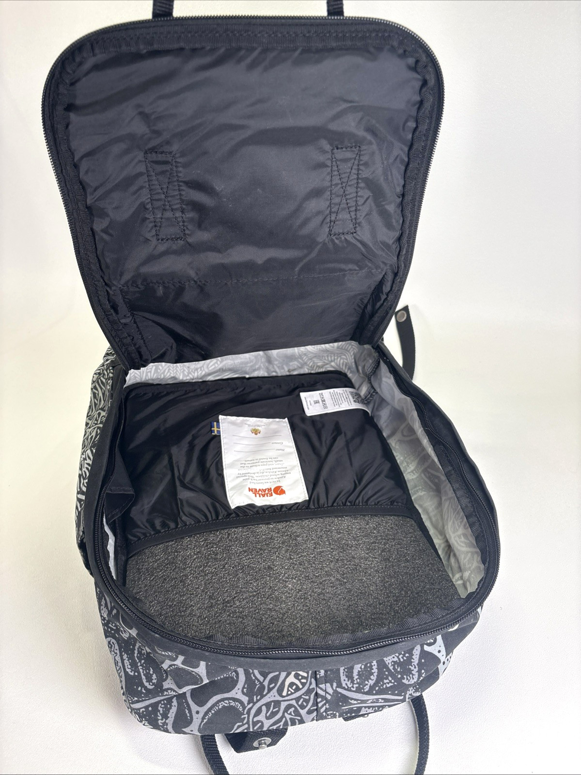 Fjallraven Kanken Art Plus Backpack 16L Black Dark Woods Mander Laptop Bag 23634
