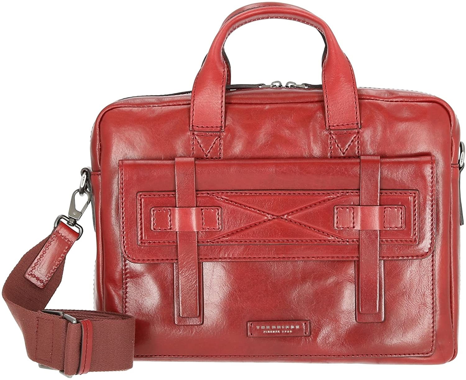 The Bridge 06192801 Men’s 100% Bordeaux Leather PC Holder Folder Handbag