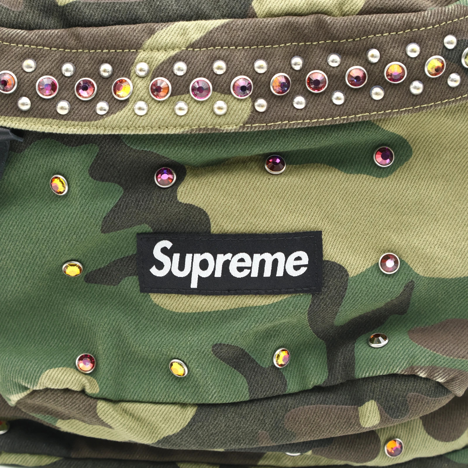 Supreme b.b. Simon Denim Backpack Woodland Camo