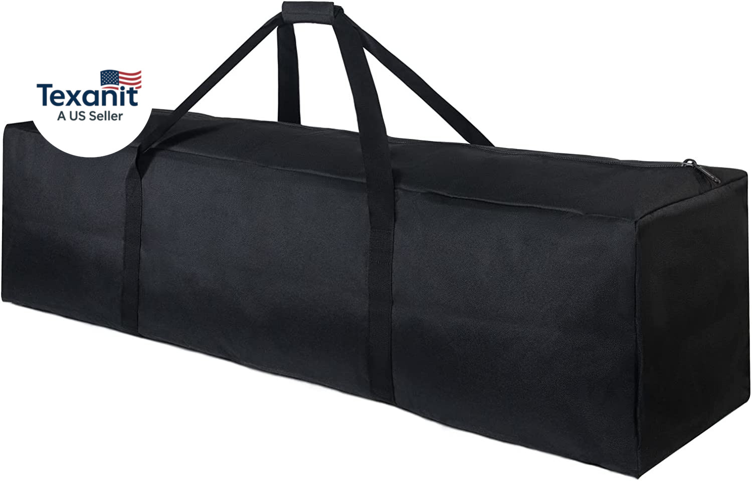 1-Pack 46 Inch Extra Large Zippered Duffel Bag for Travel Camping Sports Equipme