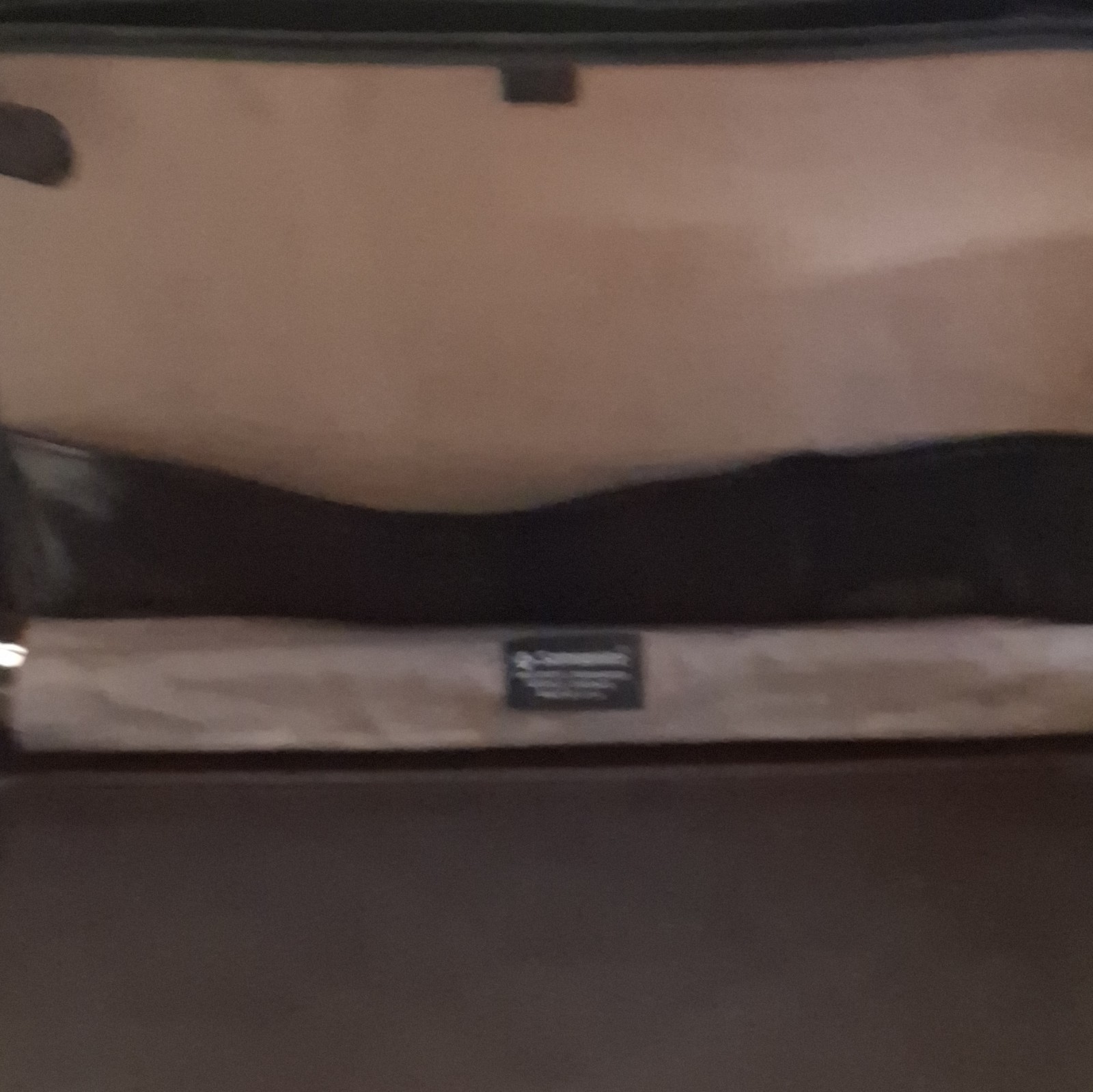 Men’s Black Briefcase/Document Case Top Handle Solid Pattern