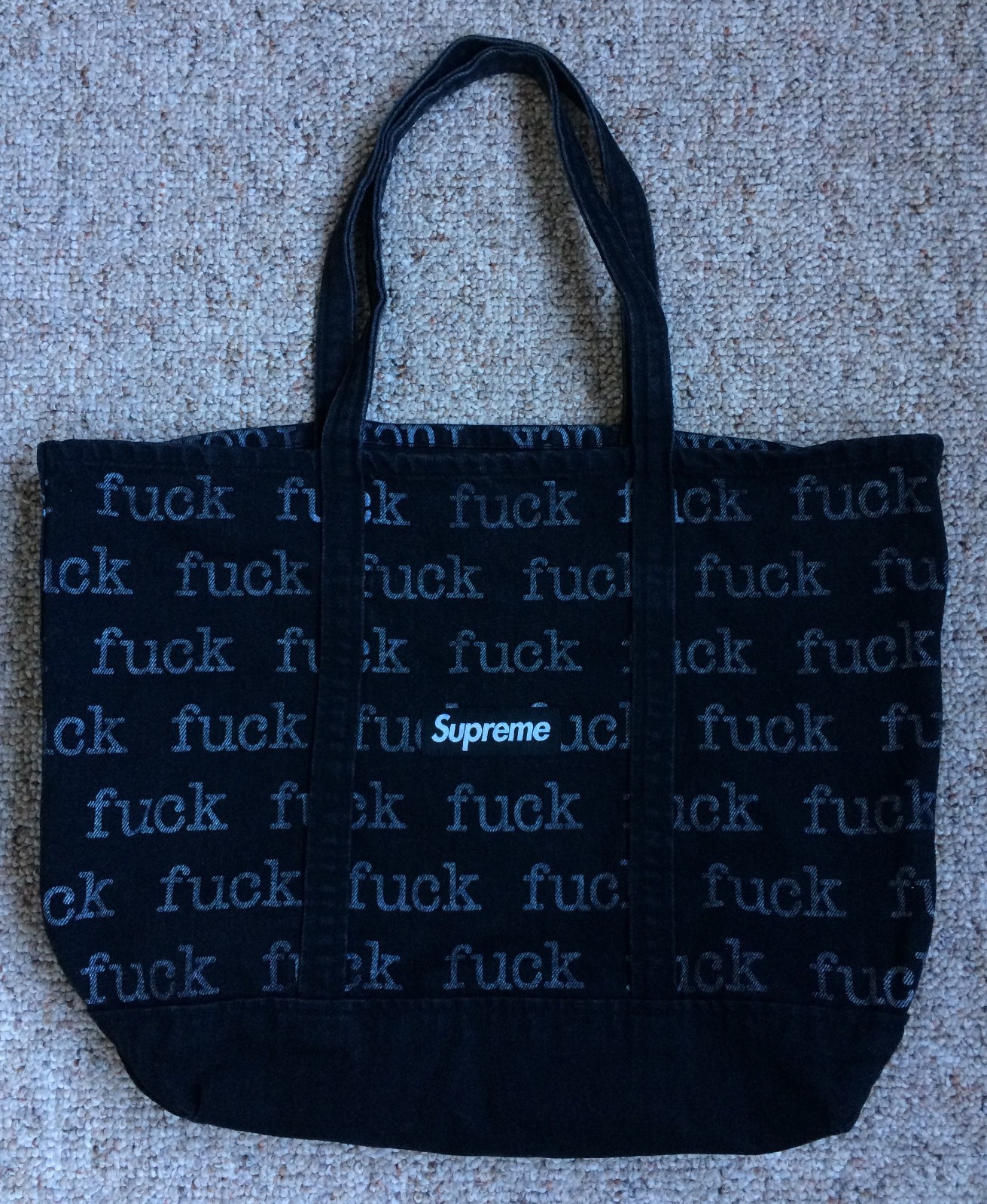 S/S 2013 Supreme Denim F-Word Tote Bag