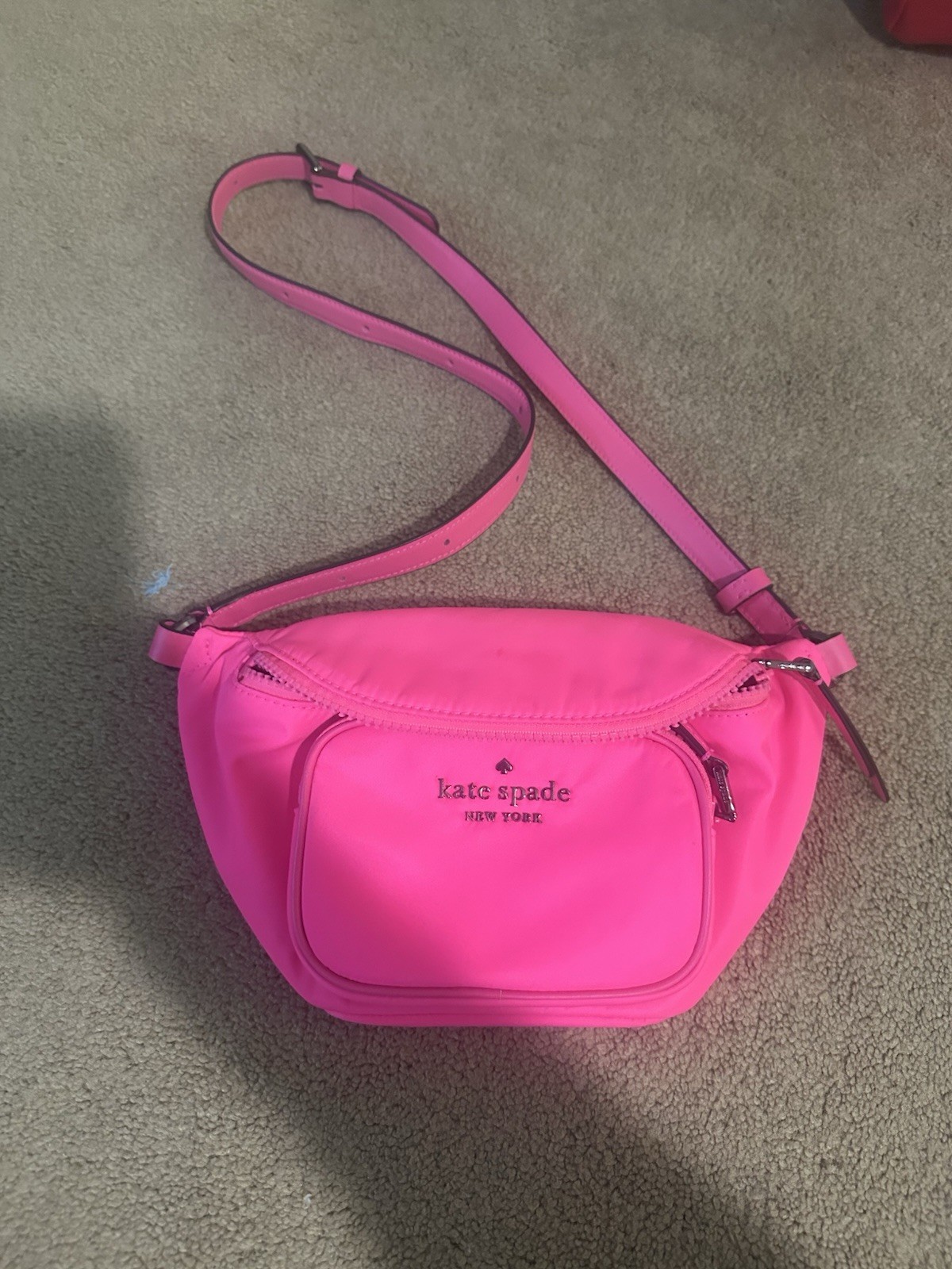 Kate Spade Hot Pink Body Bag Crossbody Fanny Pack Bum Bag