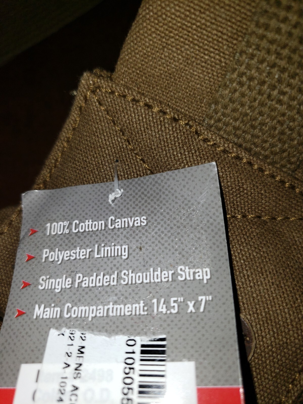 NWT Rothco Tactical Vintage Crossbody Bag Canvas Shoulder 6 Zippered Compartment