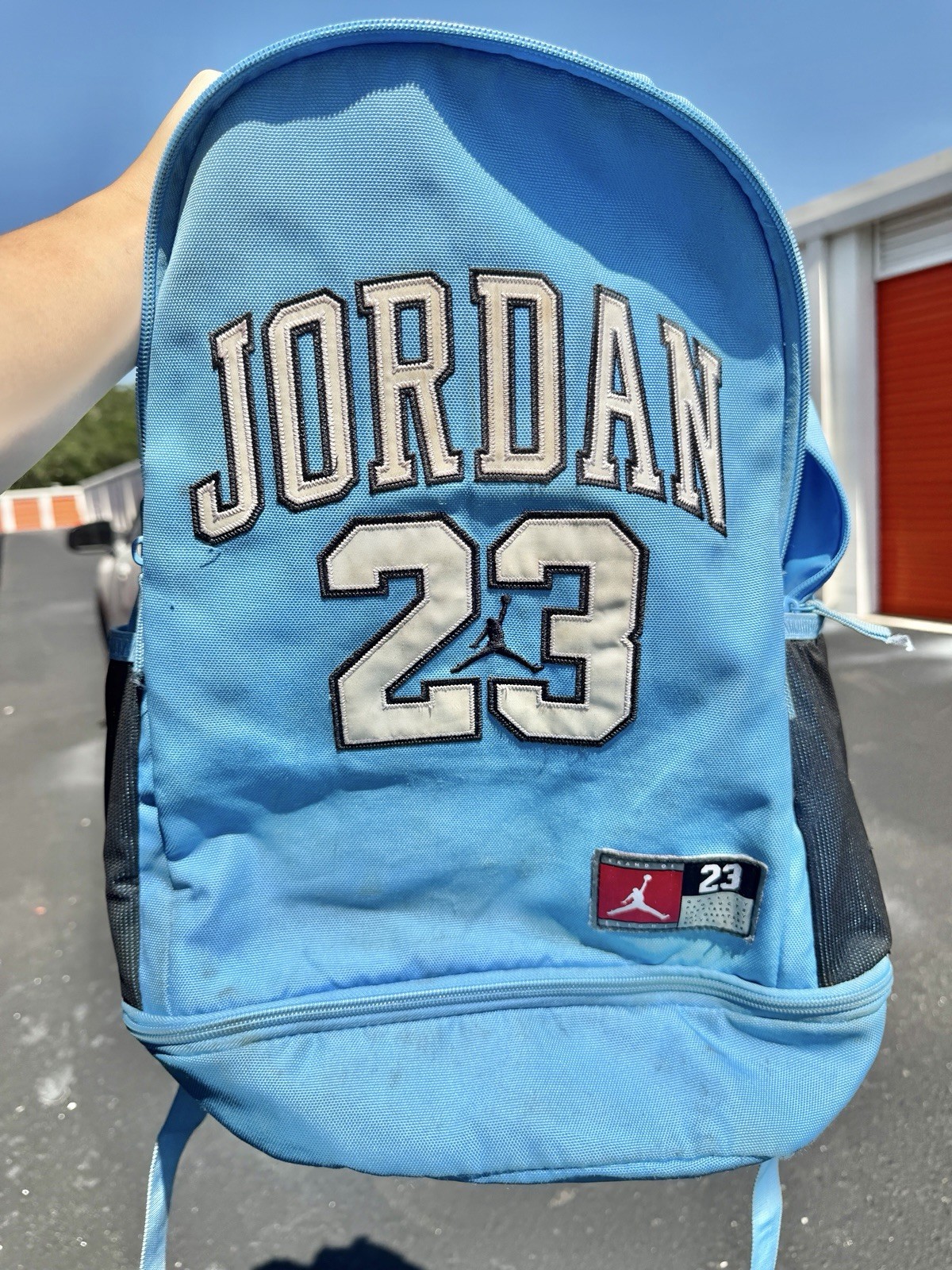 Jordan 23 Backpack Carolina Blue Book Bag School Laptop Backpack Jumpman EUC