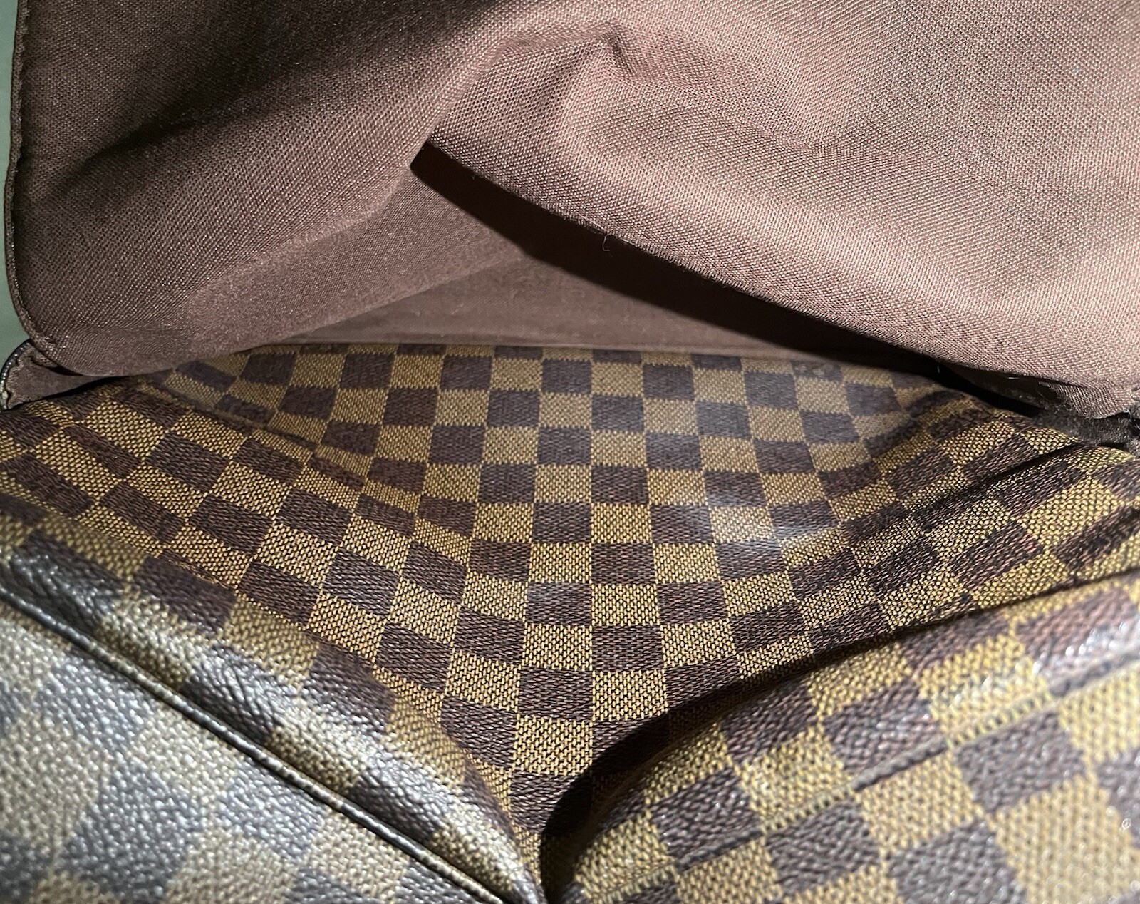 Louis Vuitton LV Canvas Monogram DAMIER NAVIGLIO Messenger bag – VERY GOOD