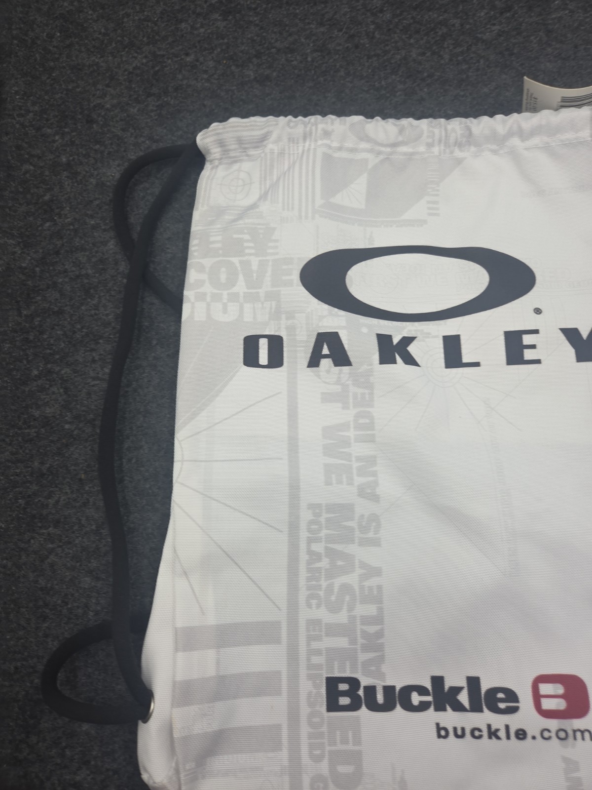 Oakley – Buckle – Drawstring Bag White Sport Gym Outdoor