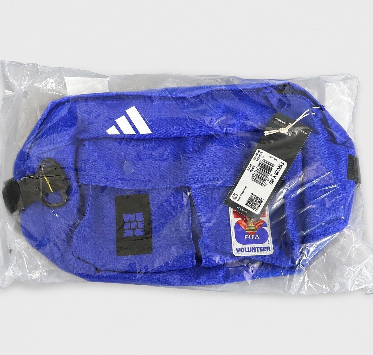 Adidas FIFA Volunteer Blue Sling Bag Fanny Pack Adjustable 2026 Philadelphia