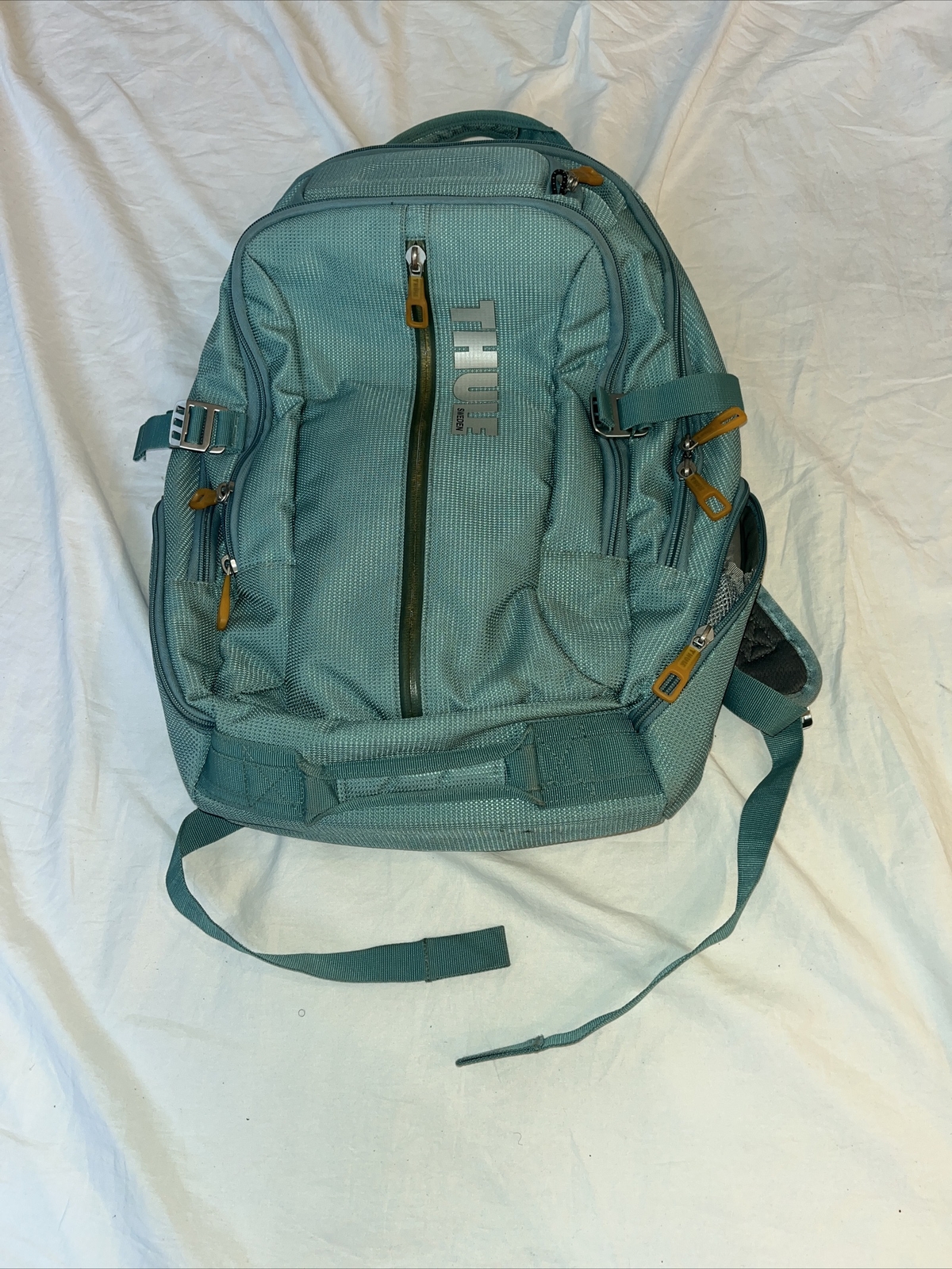 Thule Sweden Stravan Green Laptop Backpack