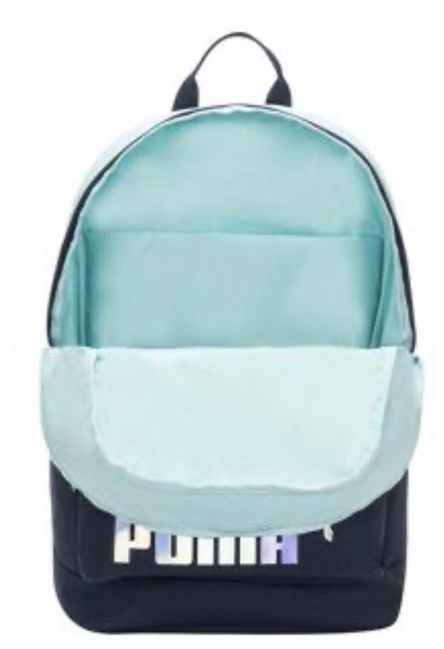 PUMA Intersect 18.5 in Backpack Laptop Bottle Pocket Unisex Blue Black NEW