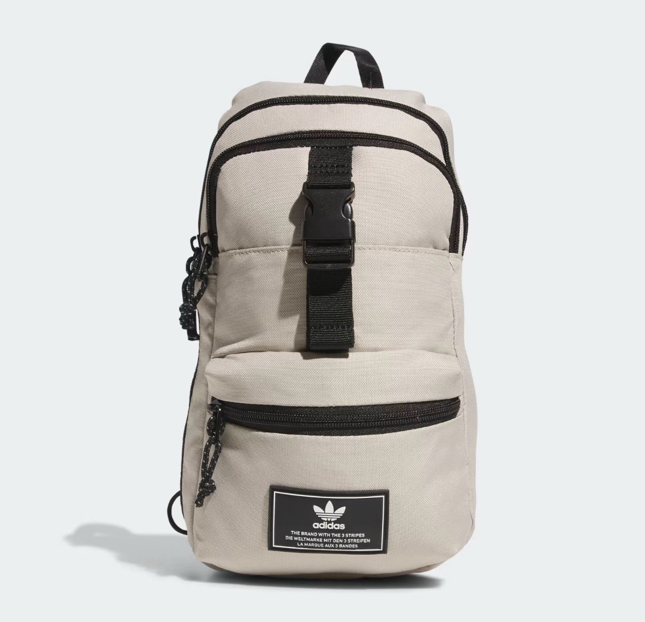 Adidas Utility 3.0 Sling Bag Beige Unisex Shoulder Bag Crossbody IQ5498 NWT