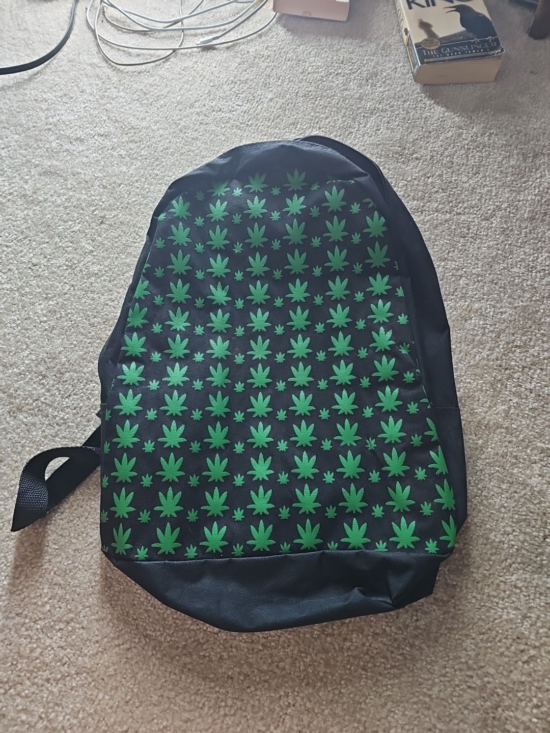 CANNABIS LEAF BACKPACK MARIJUANA WEED BOY GIRL SCHOOL COLLEGE