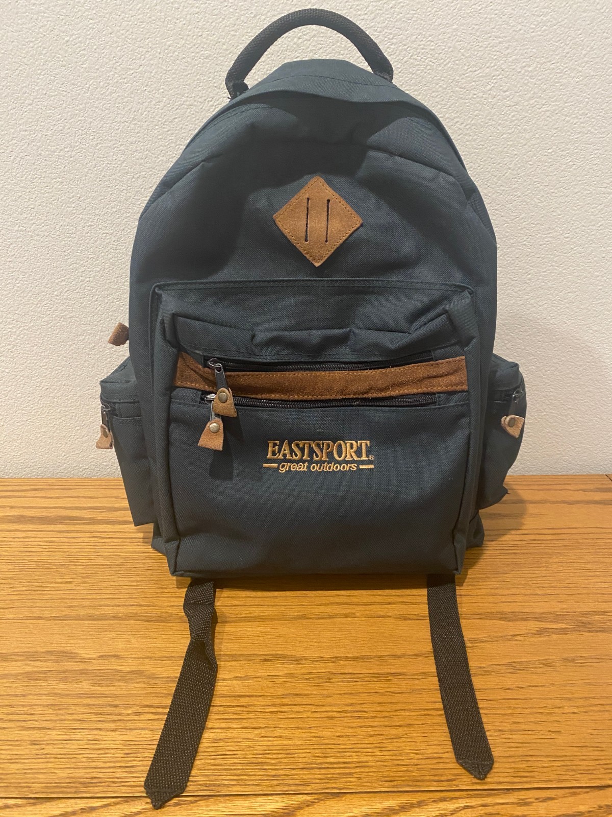 Vintage Eastsport Great Outdoors Green Canvas Travel School Backpack