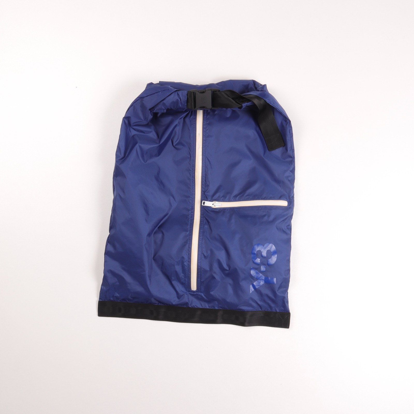 Y-3 Yohji Yamamoto x Adidas Roll-Top Packable Pouch Bag Blue AC5199