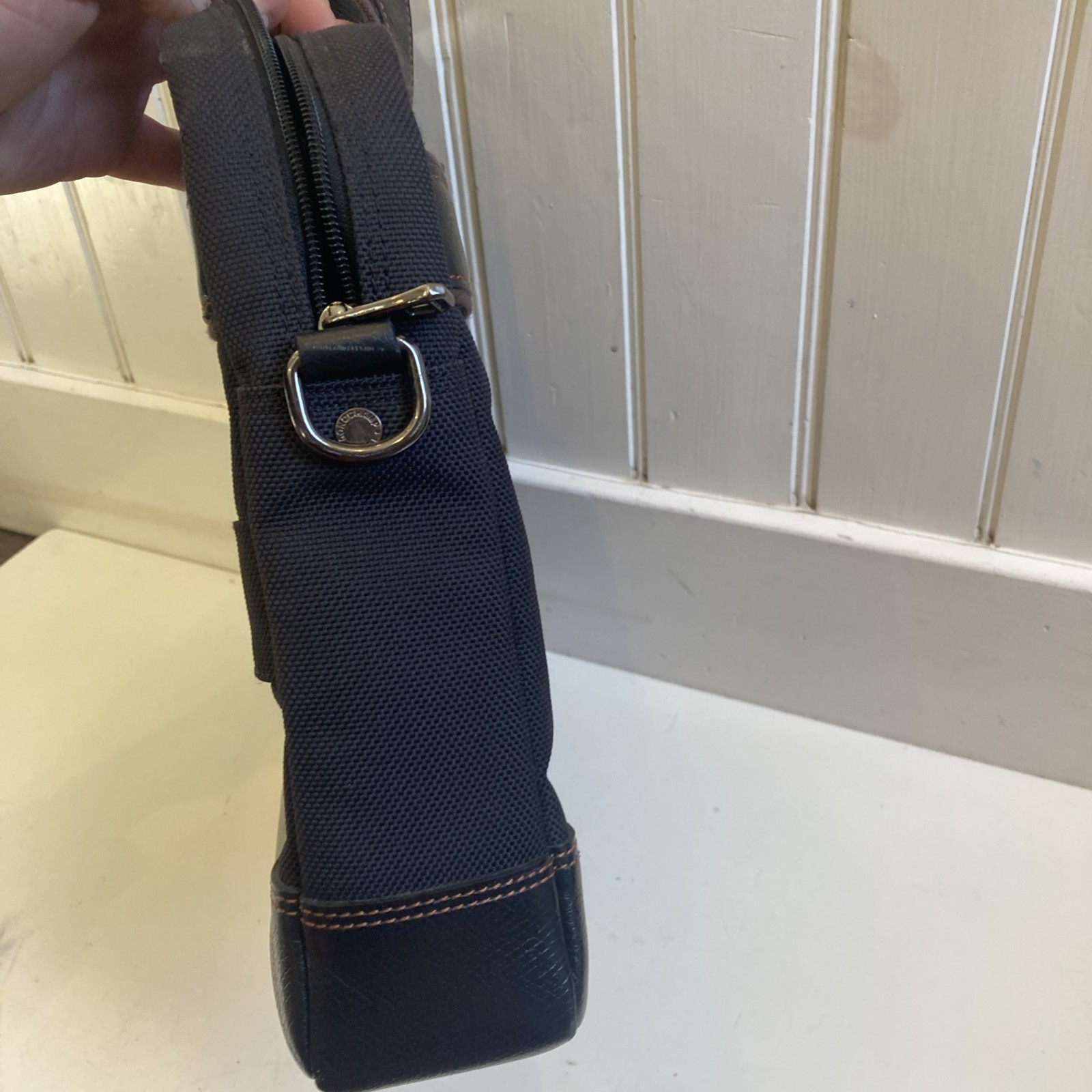 Longchamp Boxford Briefcase Black Brown No Strap