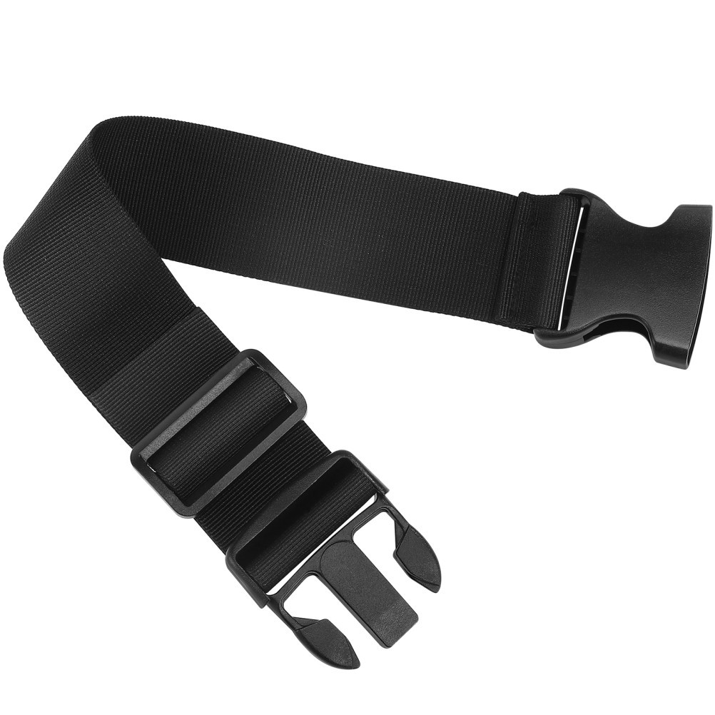 Durable Elastic Fanny Pack Belt Extender Strap 1 Pack Black Adjustable Buckle