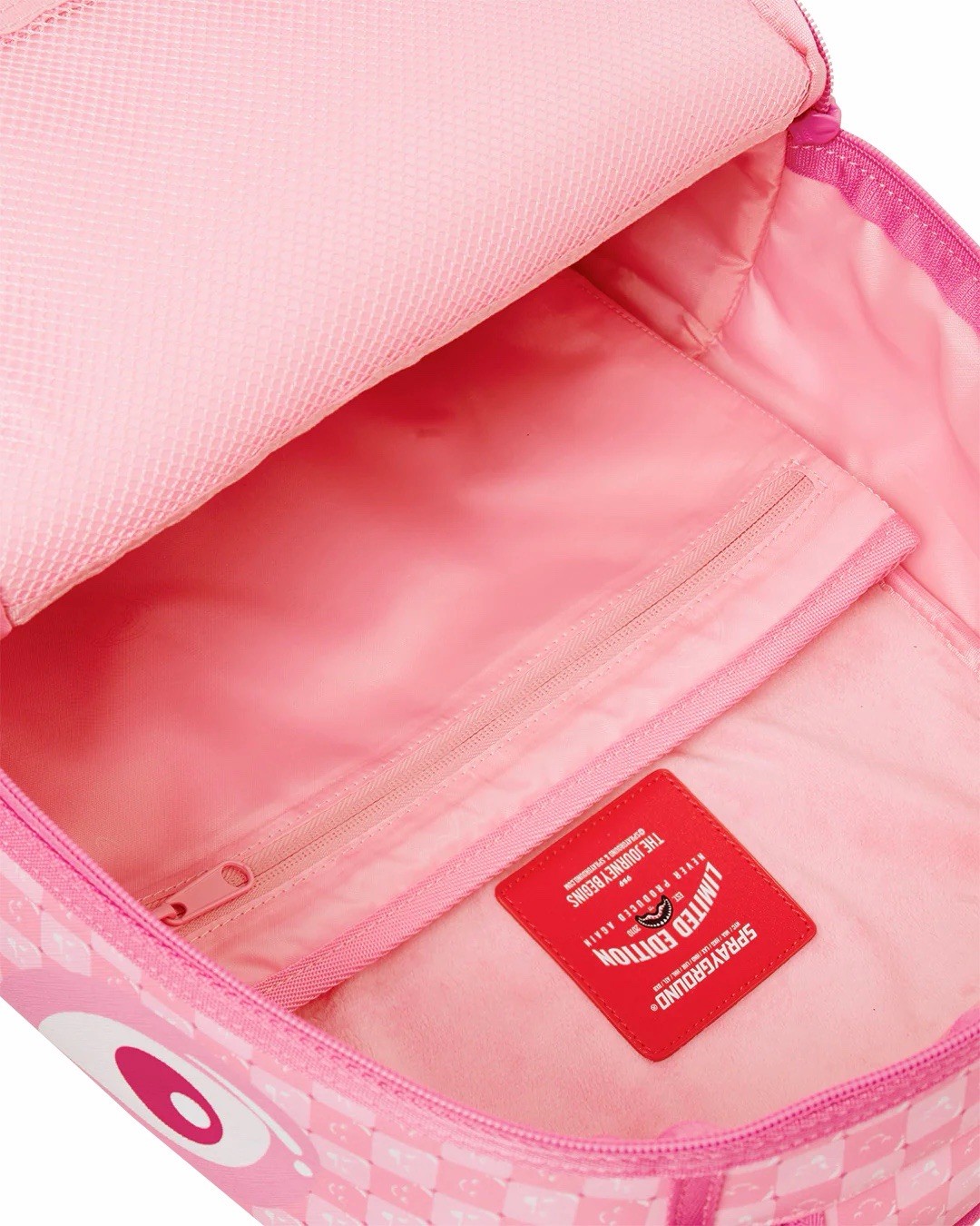 SPRAYGROUND LIMITED EDITION BACKPACK PINK NEW CHECK FACES SHINOBI SHARKS NEW TAG