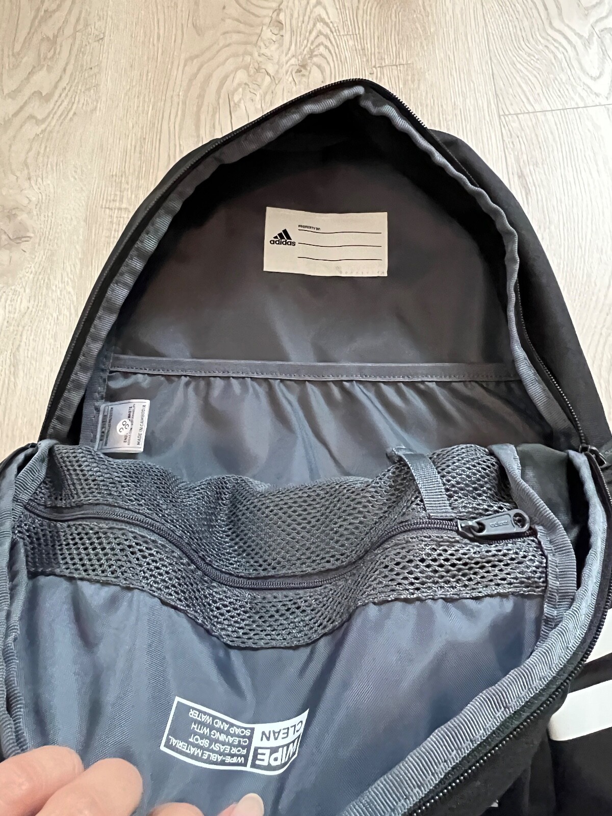 ADIDAS CLASSIC 3S 4 BACKPACK BLACK Laptop/TECH SILVER STRIPES – $50 MSRP