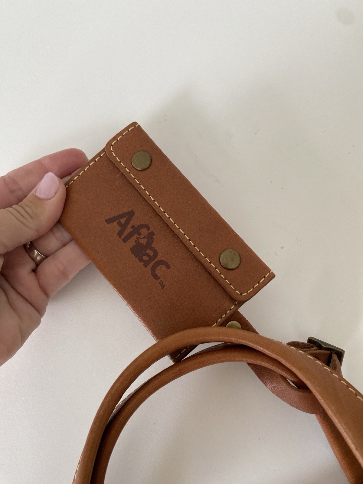 Hartmann Cognac Leather Softshell Briefcase