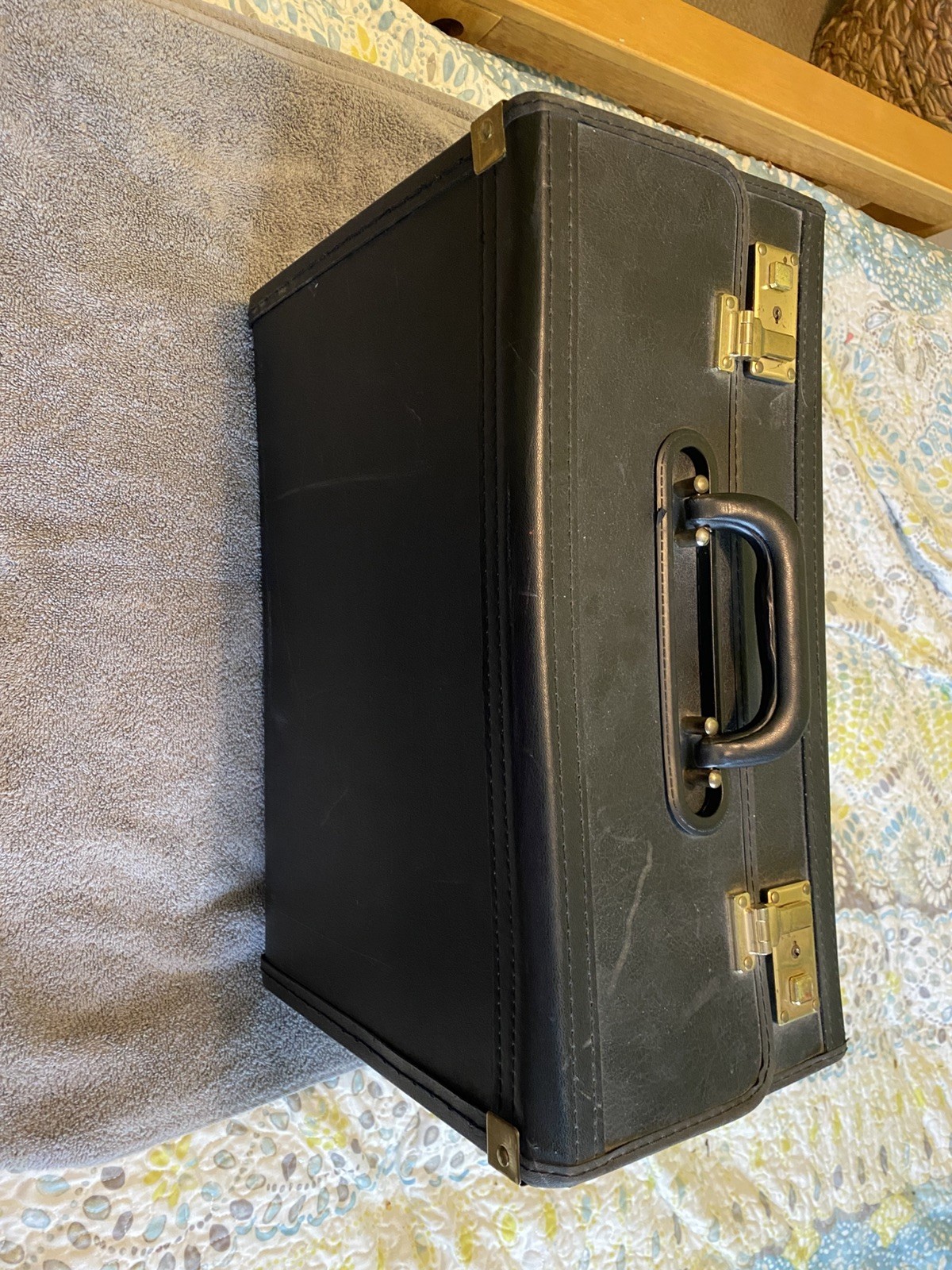 Vintage Black Briefcase