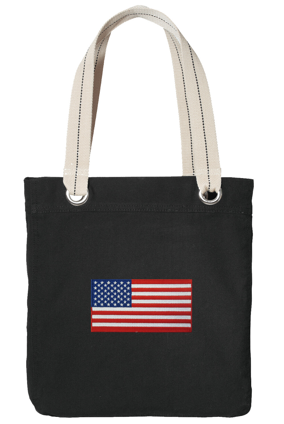 USA Tote Bag Shopper US Flag – FULLY LINED! 100% Cotton