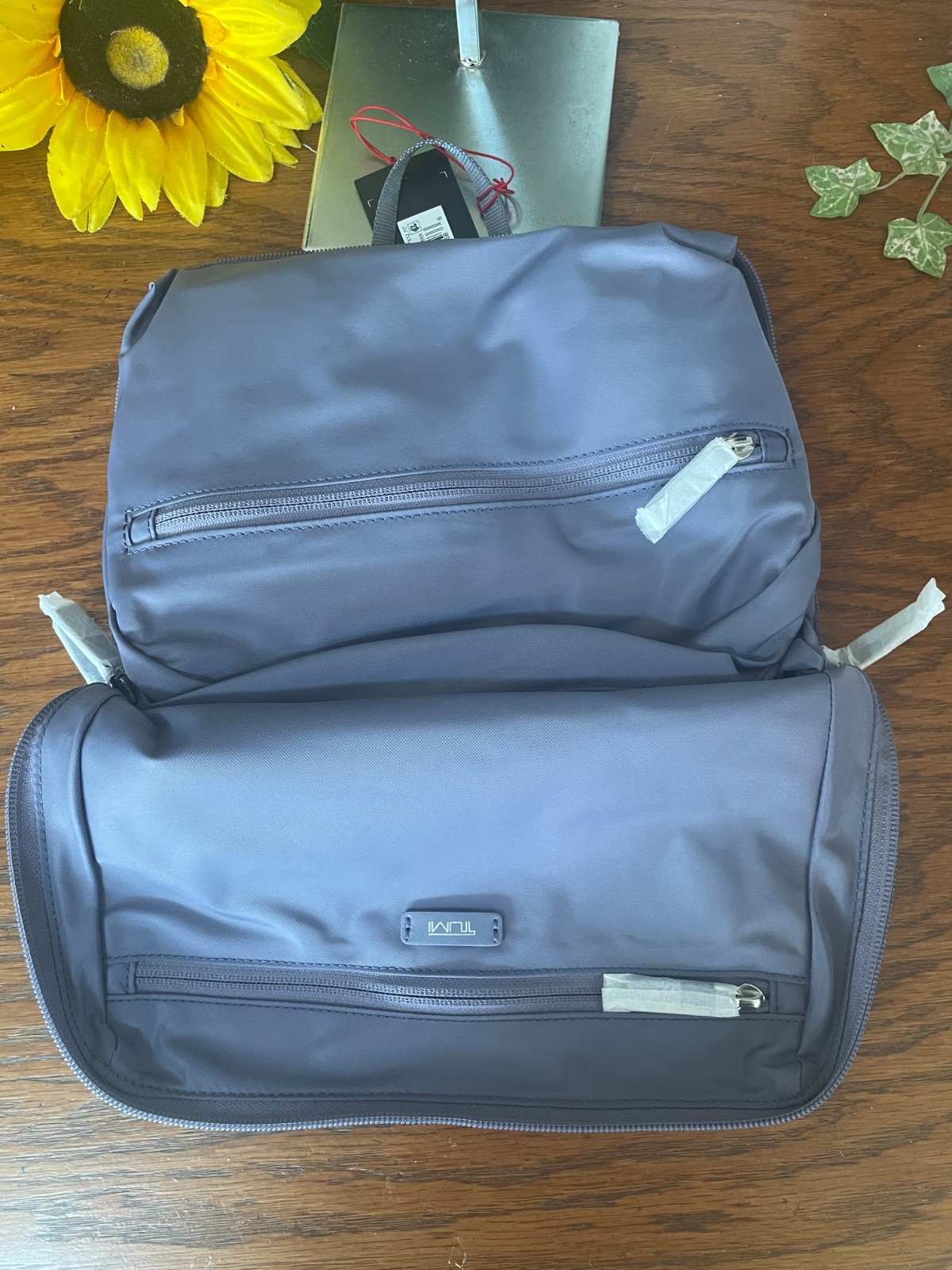 NWT TUMI LAVENDER PACKABLE BACKPACK FOLDABLE SHOULDER LARGE BAG TRAVEL CARRYON
