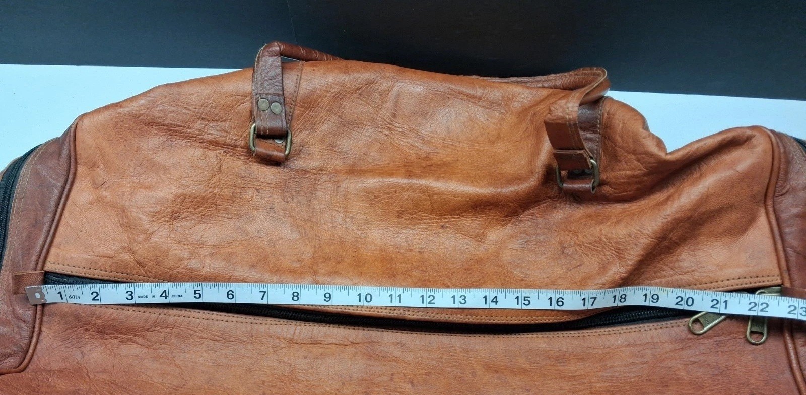 Komal’s Passion Leather 32″ Duffle Bag Adjustable Strap Multi Pocket