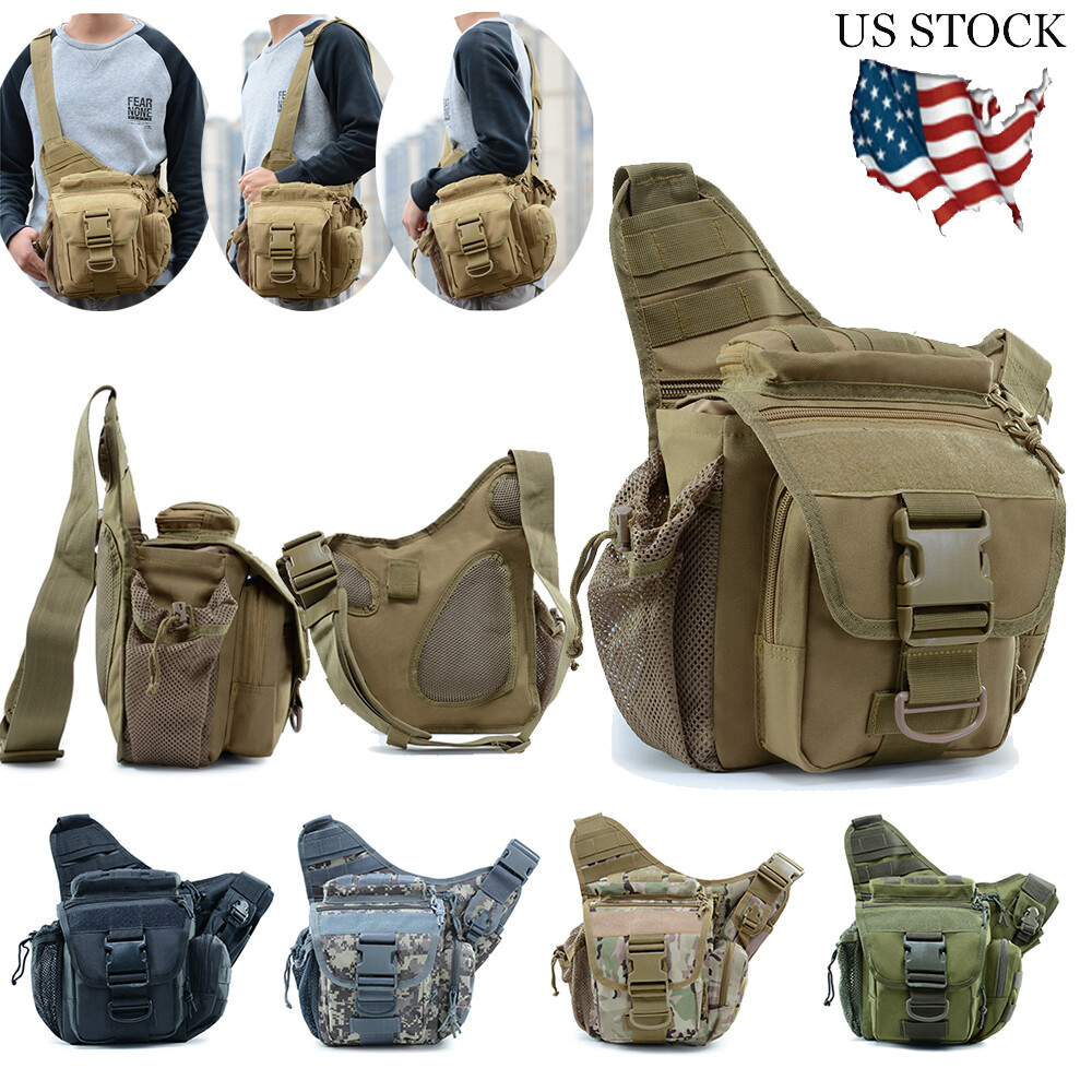 Outdoor Tactical Molle Chest Bag Men Crossbody Sling Messenger Shoulder Pack USA