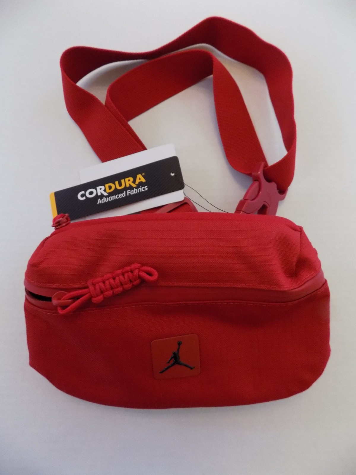 Nike Air Jordan Crossbody Fanny Pack Gym Bag Red Cordura Fabric NOS w/ Tags HTF