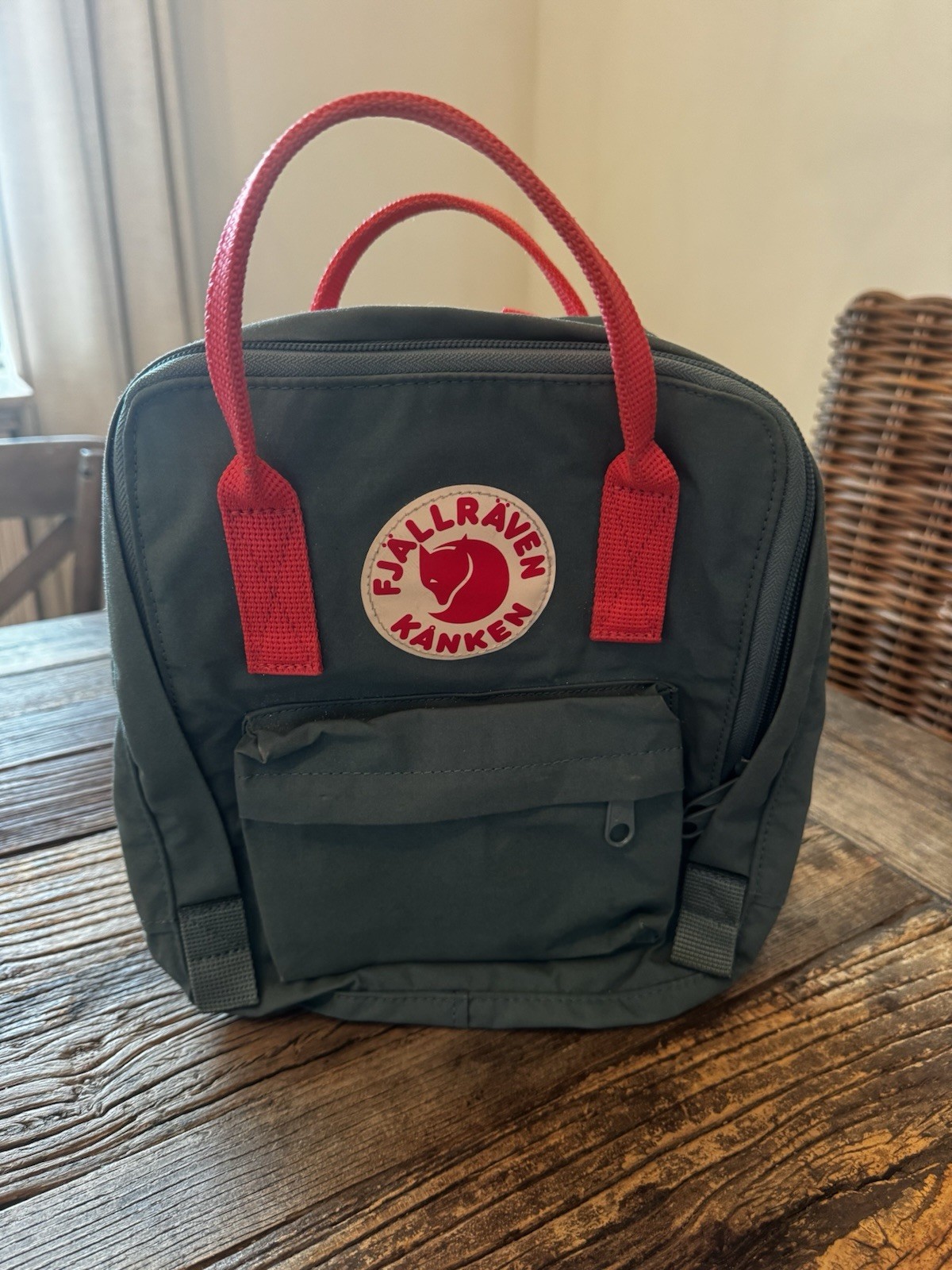 Fjallraven Kanken Sling Backpack Mini RARE Frost Green & Pink Lightweight $65