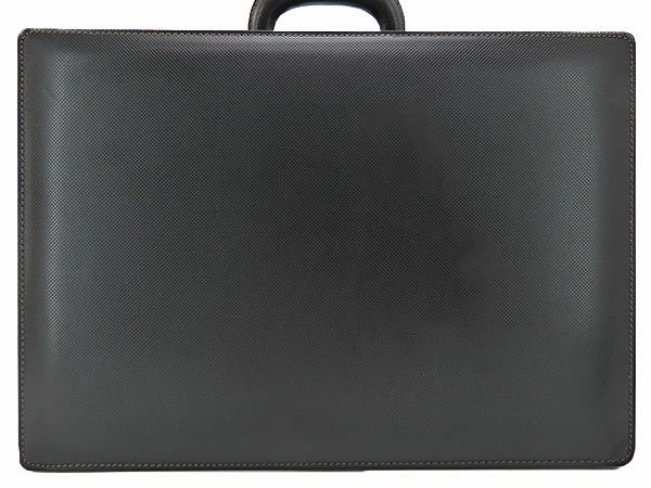 BOTTEGA VENETA Marco Polo Attaché Case 17.7″x12.4″x3.9″ Black Leather Italy