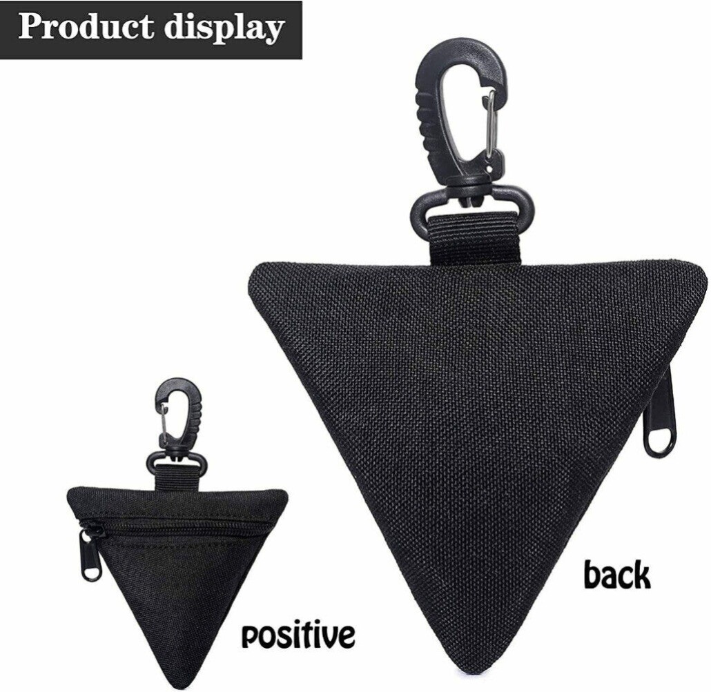 1/2/3 Pack Outdoor Triangular Sundry Bag Coin Pouch Purse Wallet Small Waist Bag