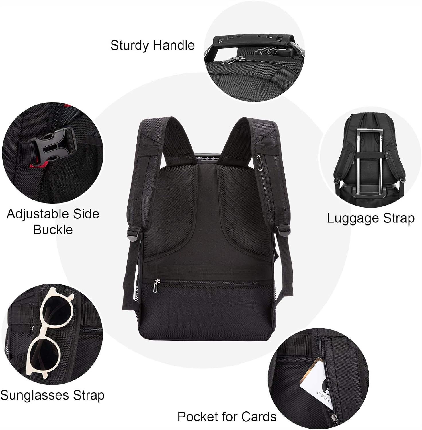 Large Capacity Travel Laptop Backpack – Anti Theft Design with Lock & USB Port