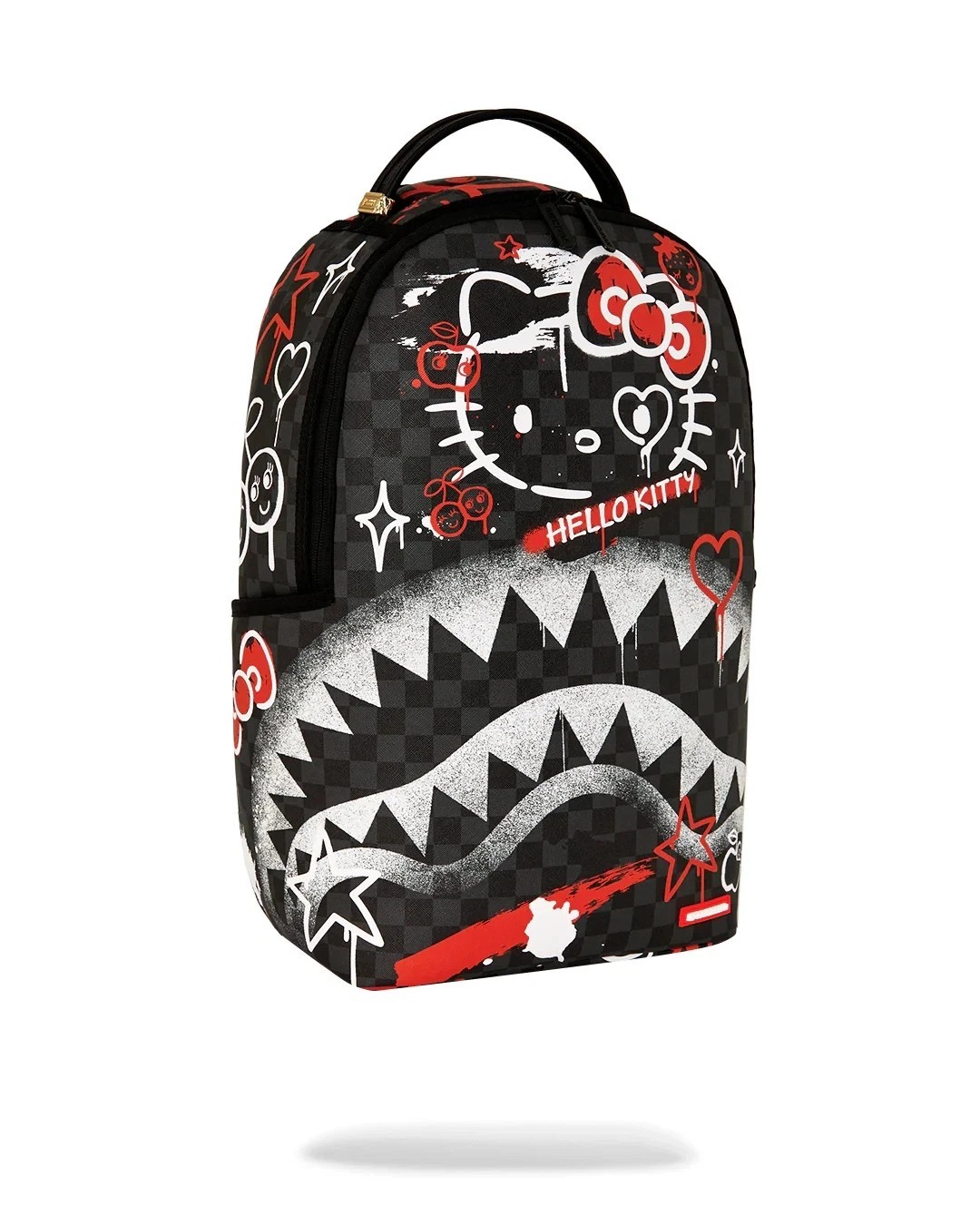 🔥 Sprayground Hello Kitty FRESH PAINT Backpack New Black Bookbag School Bag