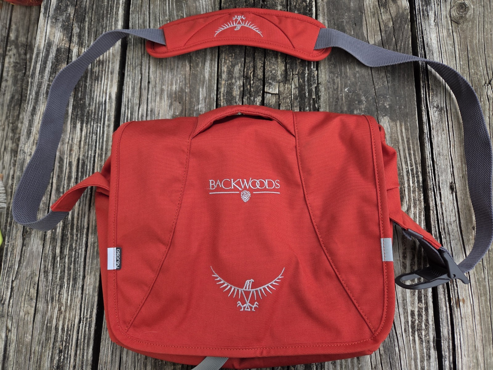 Red Osprey Messenger Bag Backwoods Flapjack Courier Shoulder